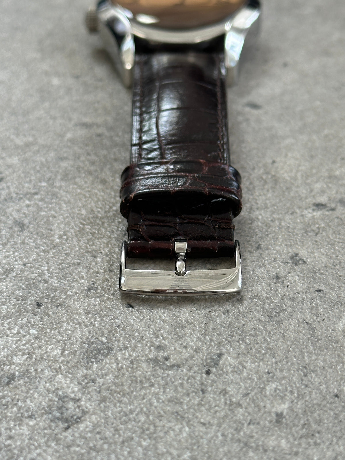 Emporio Armani 2000s Leather Quartz Watch