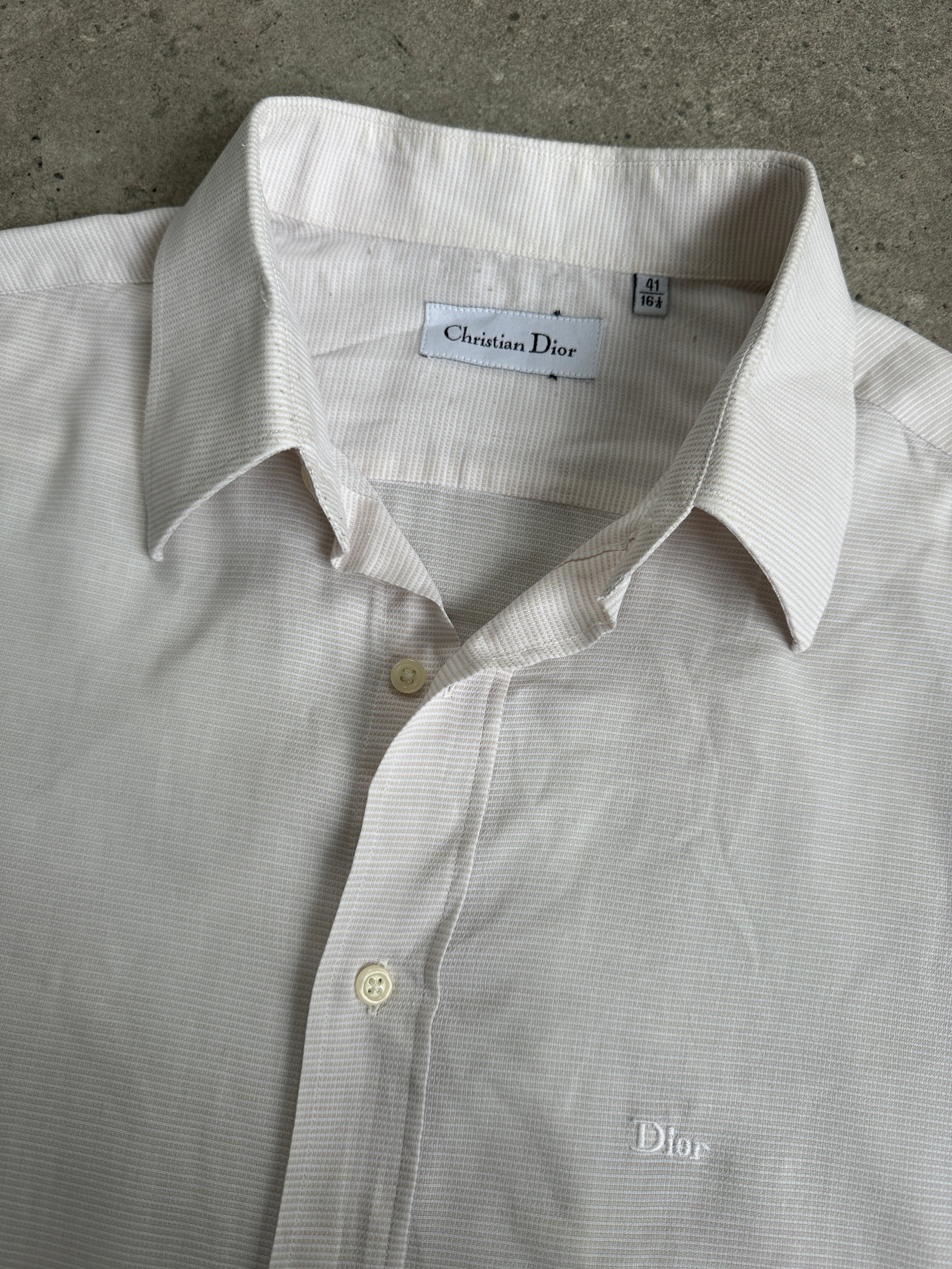 Christian Dior 1990s Cotton Logo Shirt - L