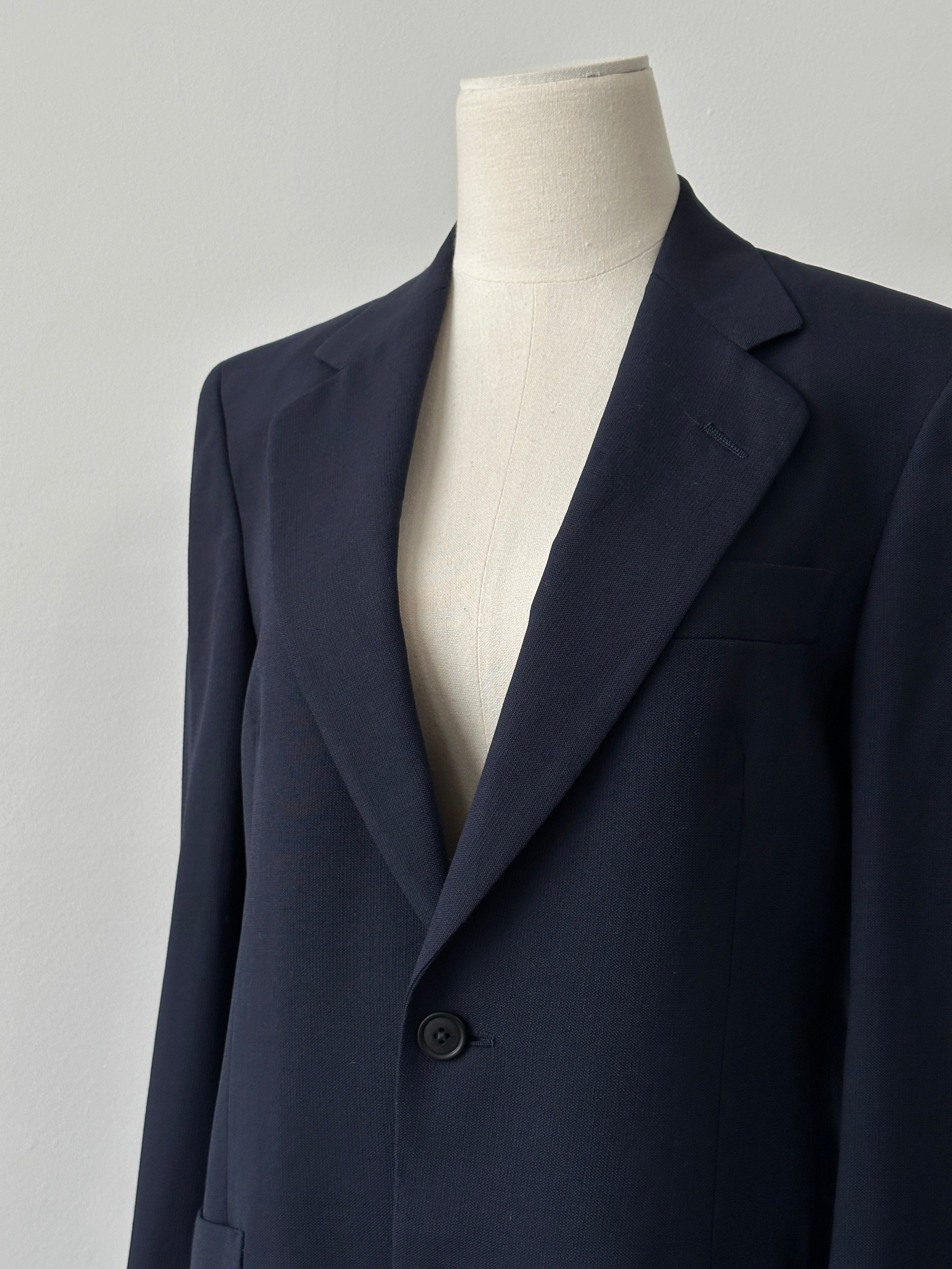 Christian Dior 1980s Wool Single Breasted Blazer - M
