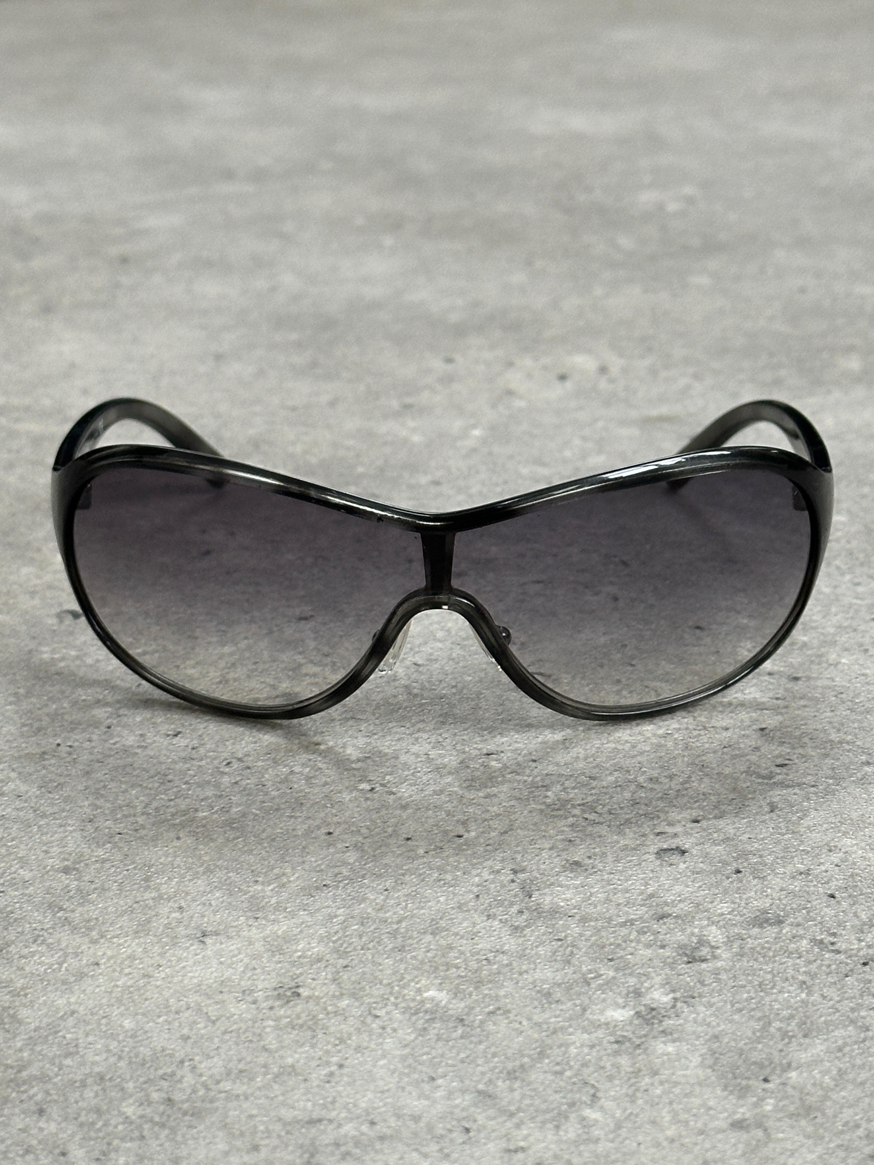 Prada 2000s Wraparound Shield Sunglasses