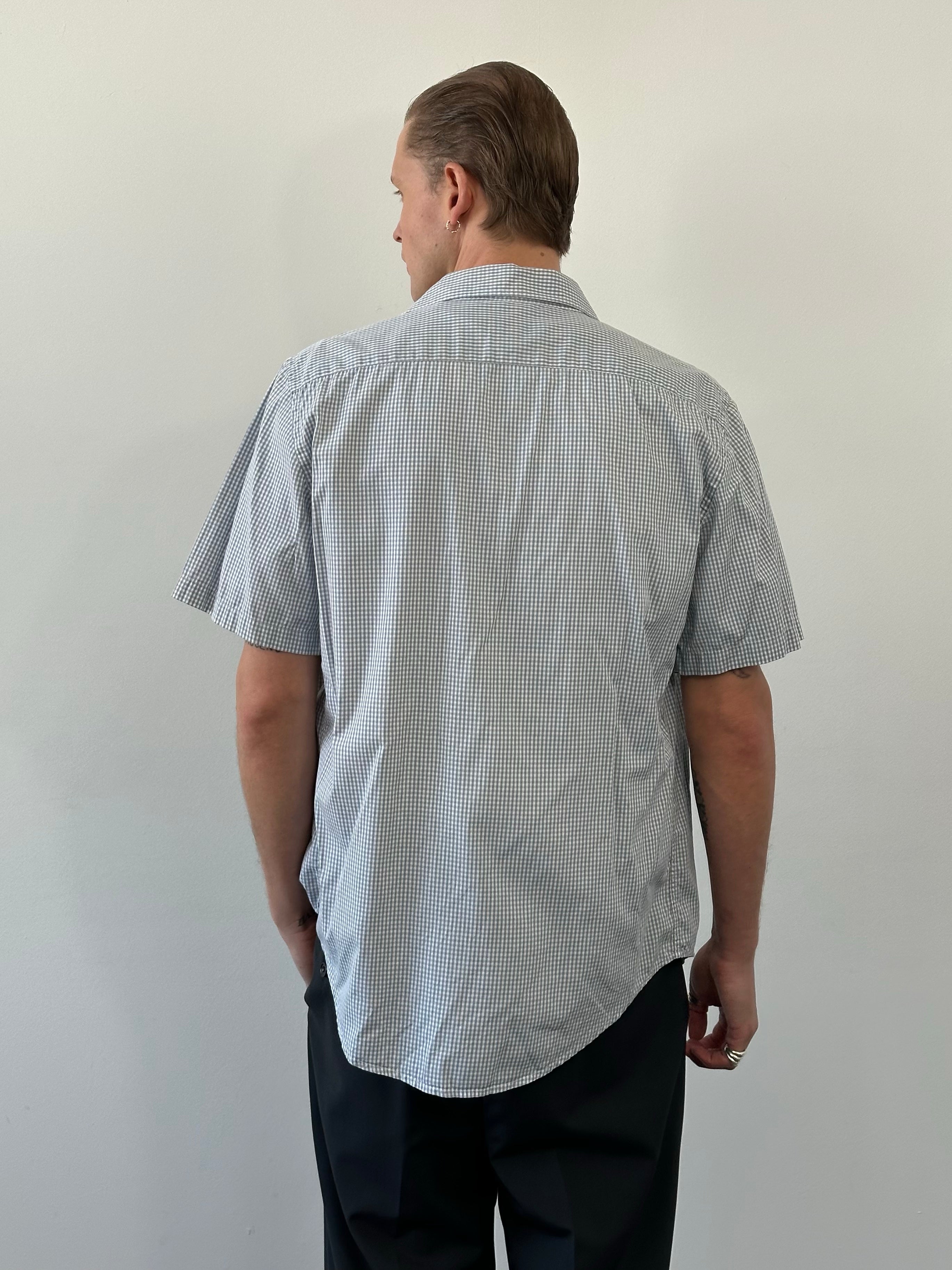 Armani Jeans 1990s Pure Cotton Check Shirt - L
