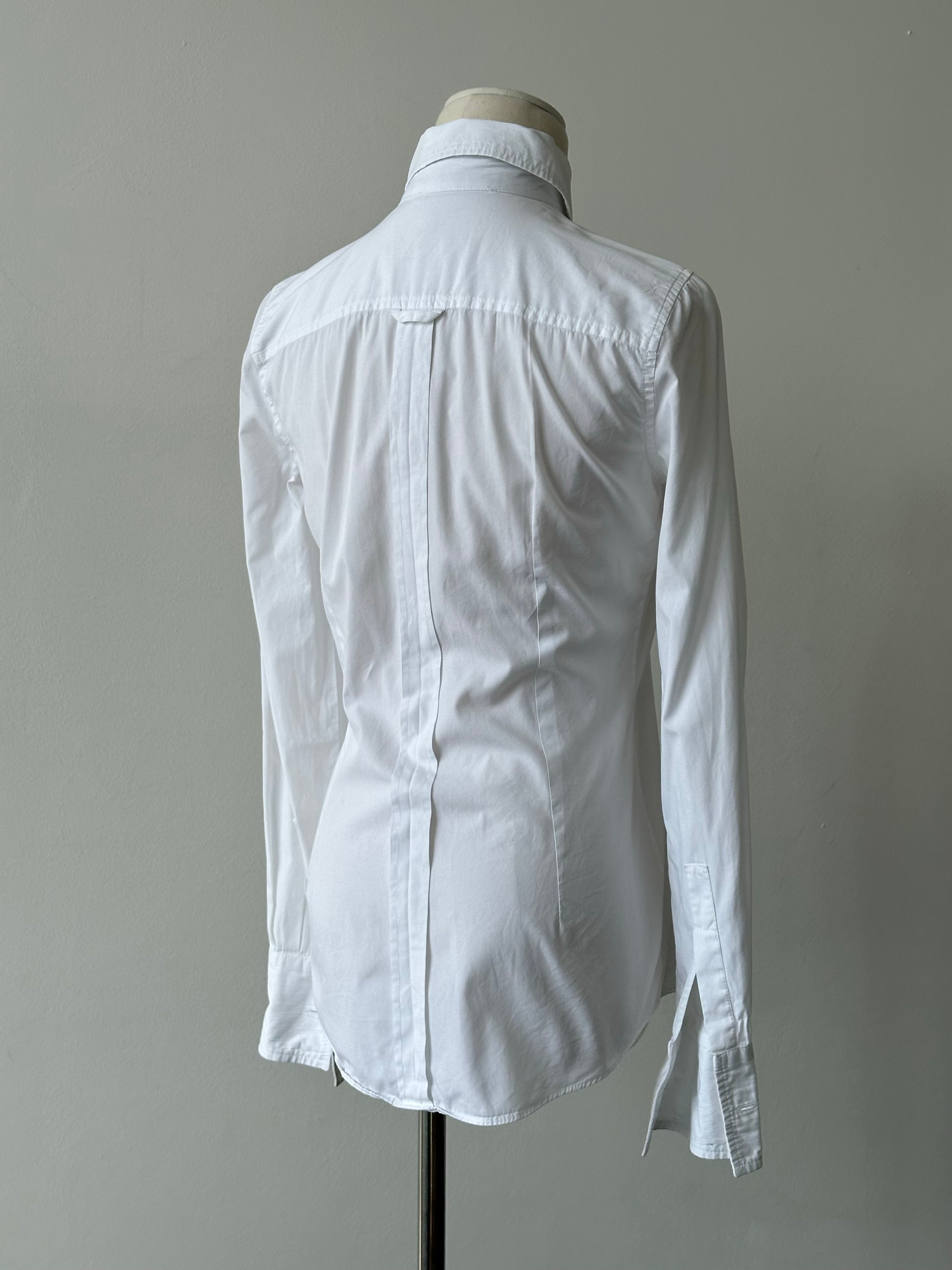Dolce & Gabbana 2000s Dagger Collar Fitted Shirt - XS