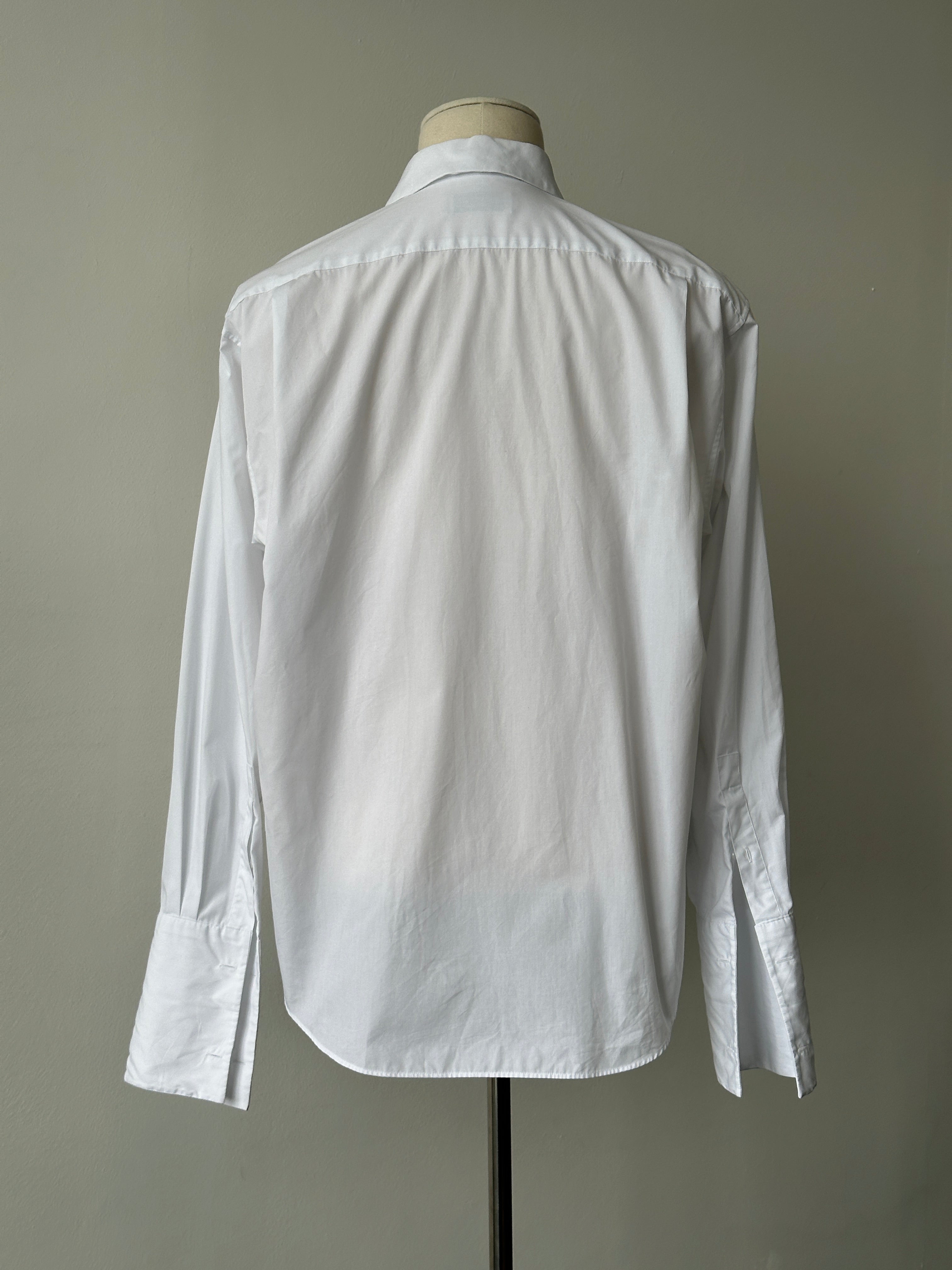 Yves Saint Laurent Pour Homme 2000s Cotton Dress Shirt - L-XL