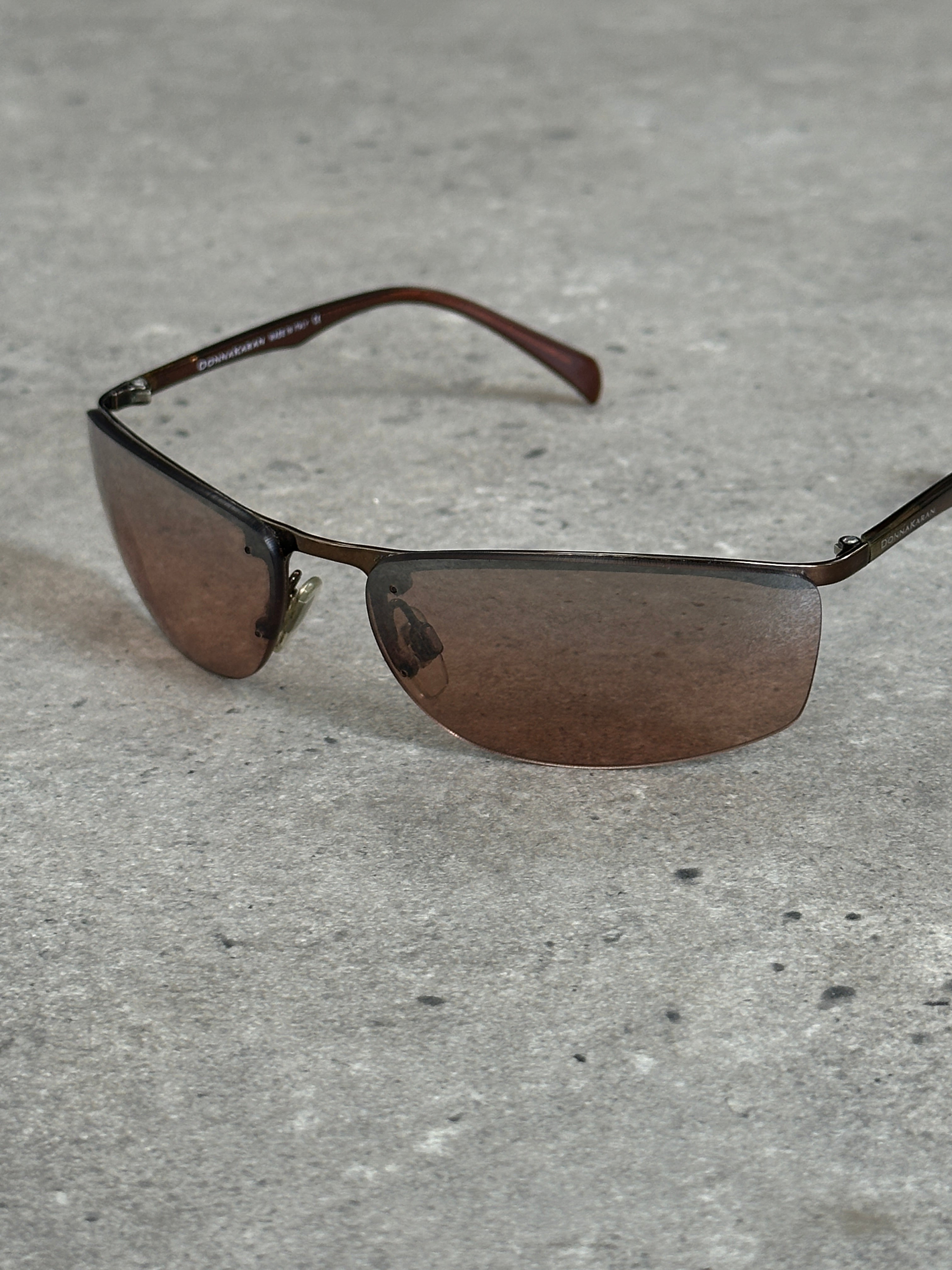 Donna Karan 2000s Rimless Rectangular Sunglasses