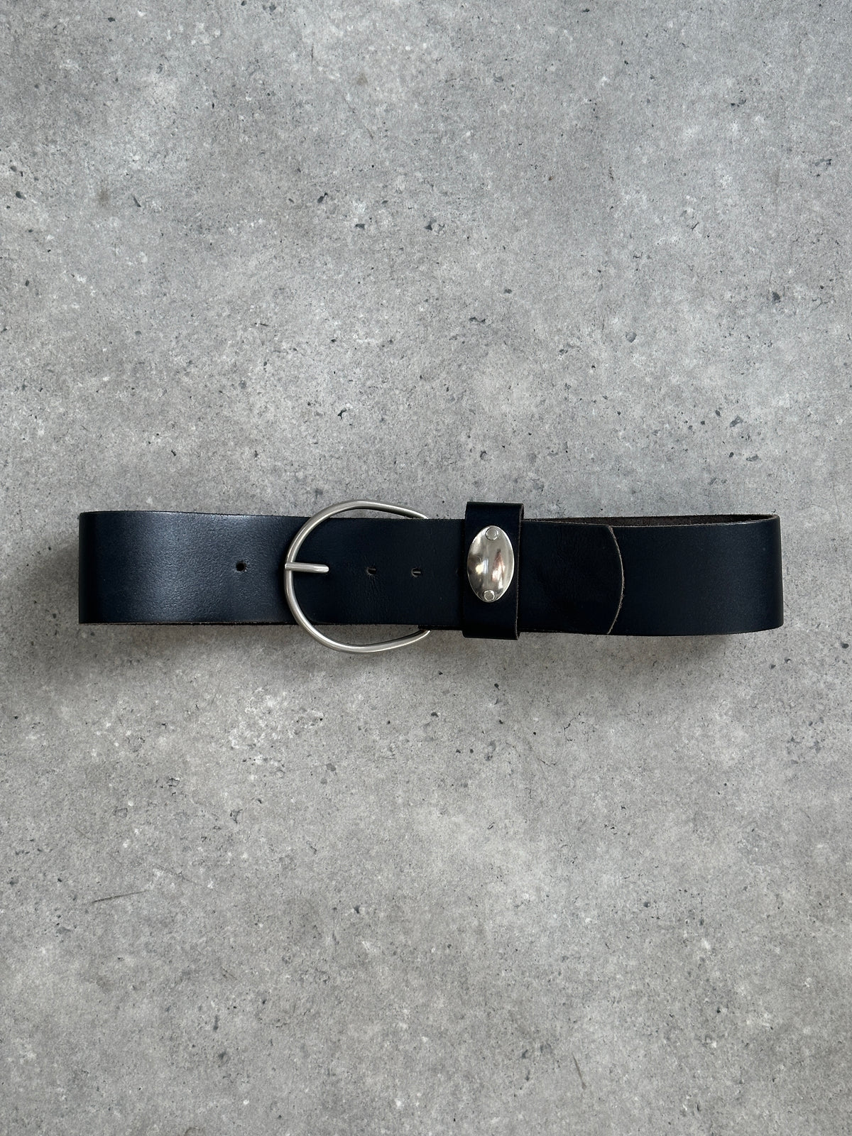 Vintage 1990s Leather Chunky Belt - W29-34