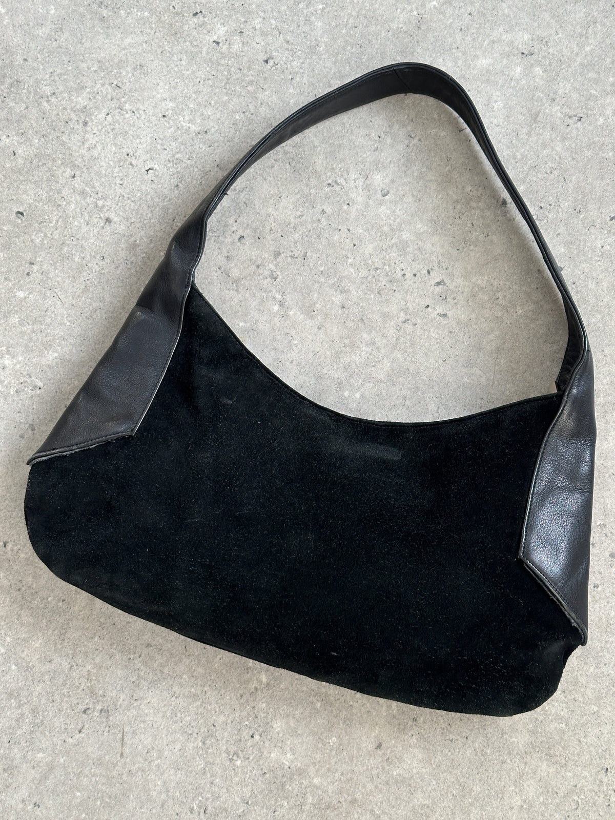 Armani Exchange 2000s Suede Leather Shoulder Bag