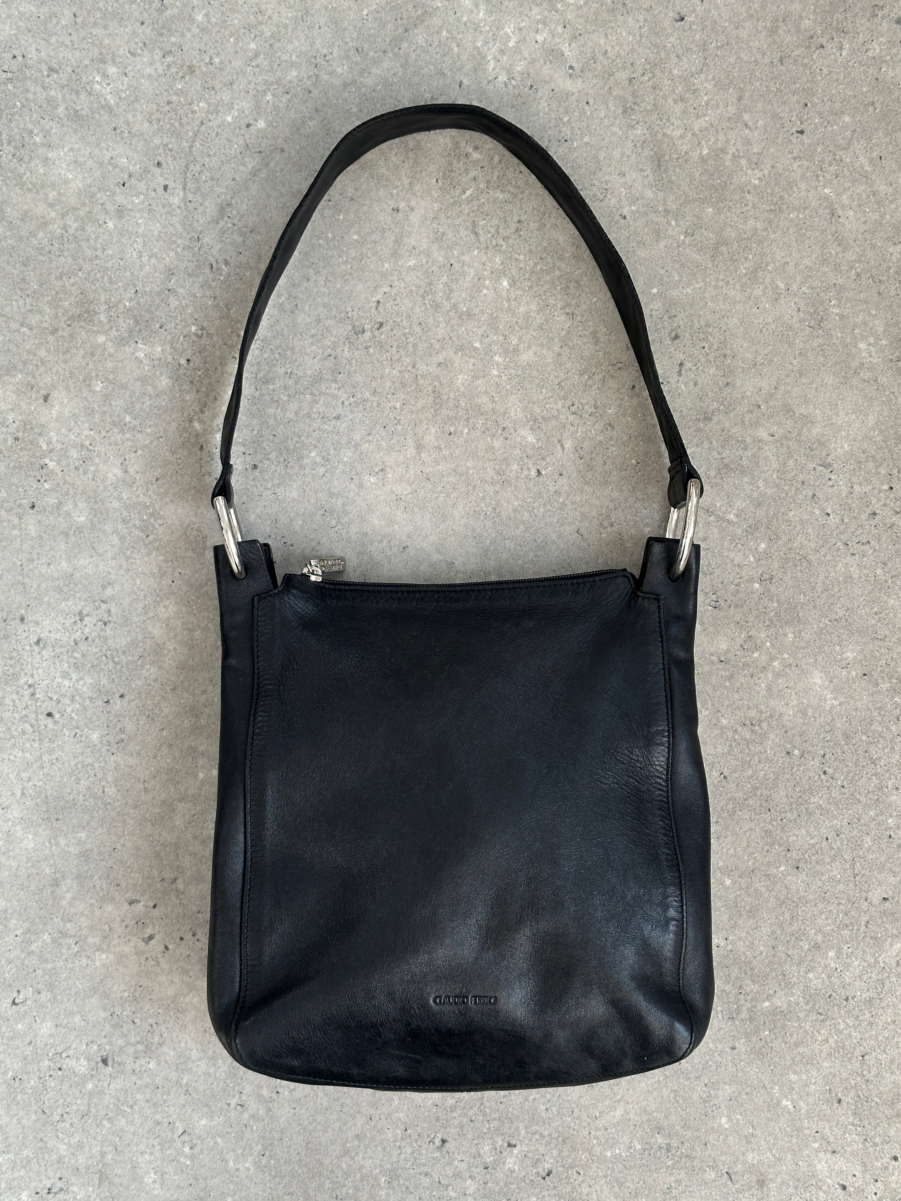 Vintage 1990s Leather Shoulder Bag