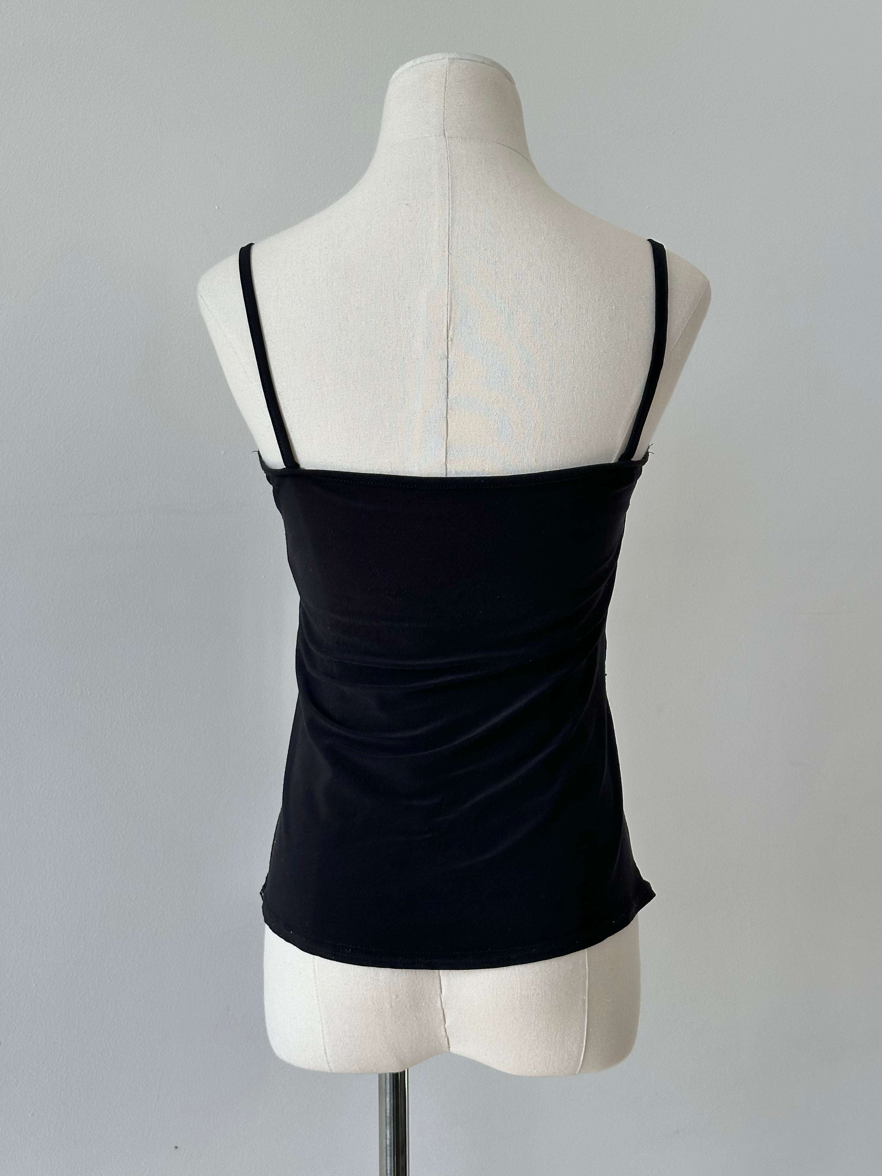 Vintage 1990s Asymmetric Glittery Cami Top - S