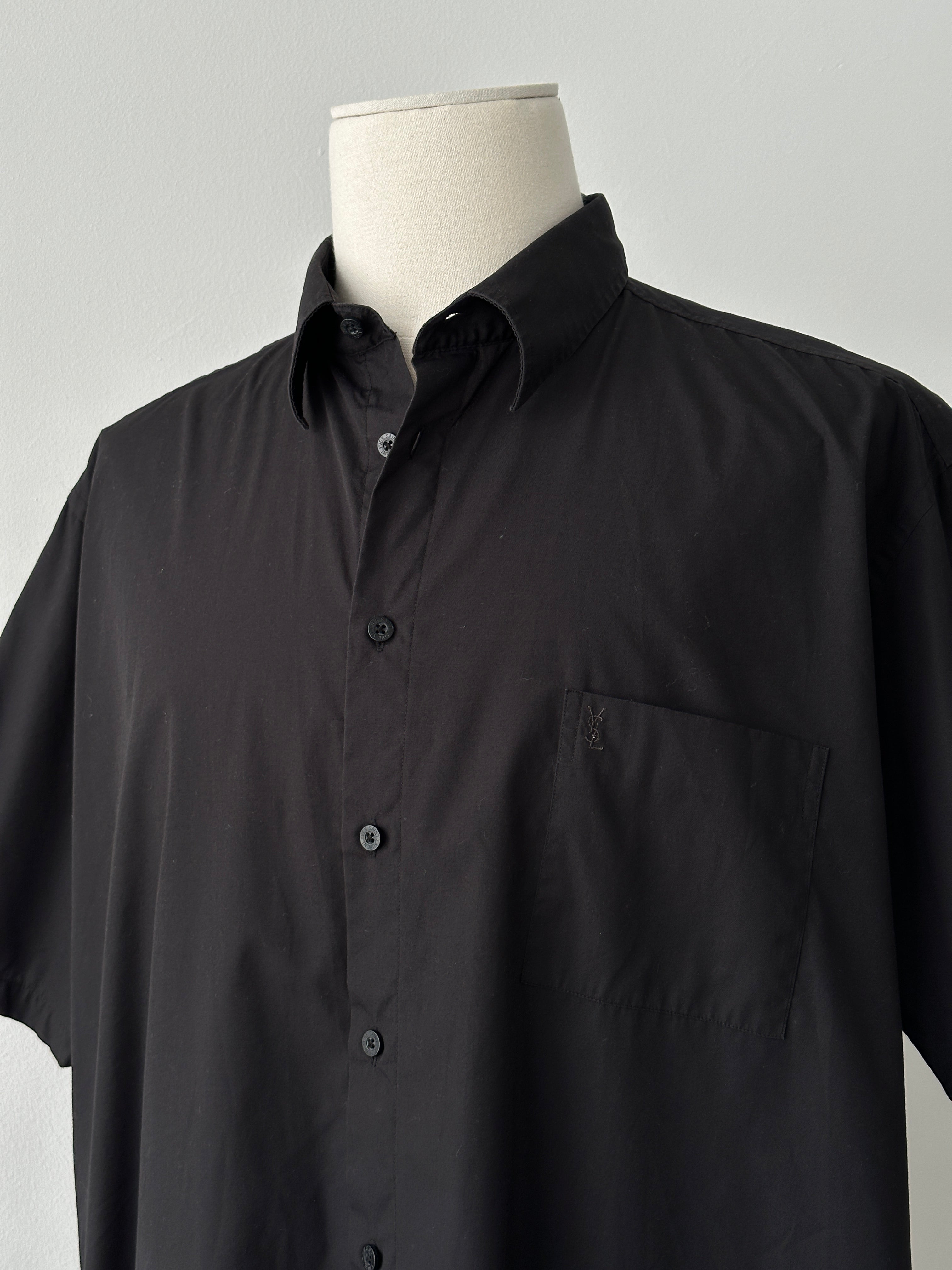 Yves Saint Laurent Pour Homme 2000s Short Sleeve Shirt - XXL