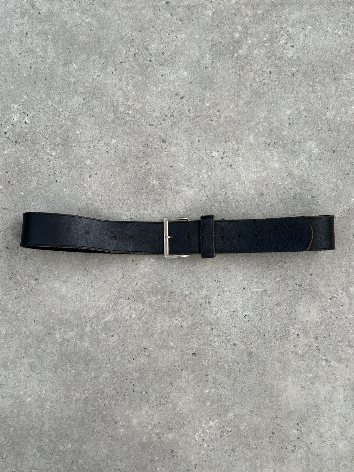 Vintage 1990s Thick Leather Belt - W32-42