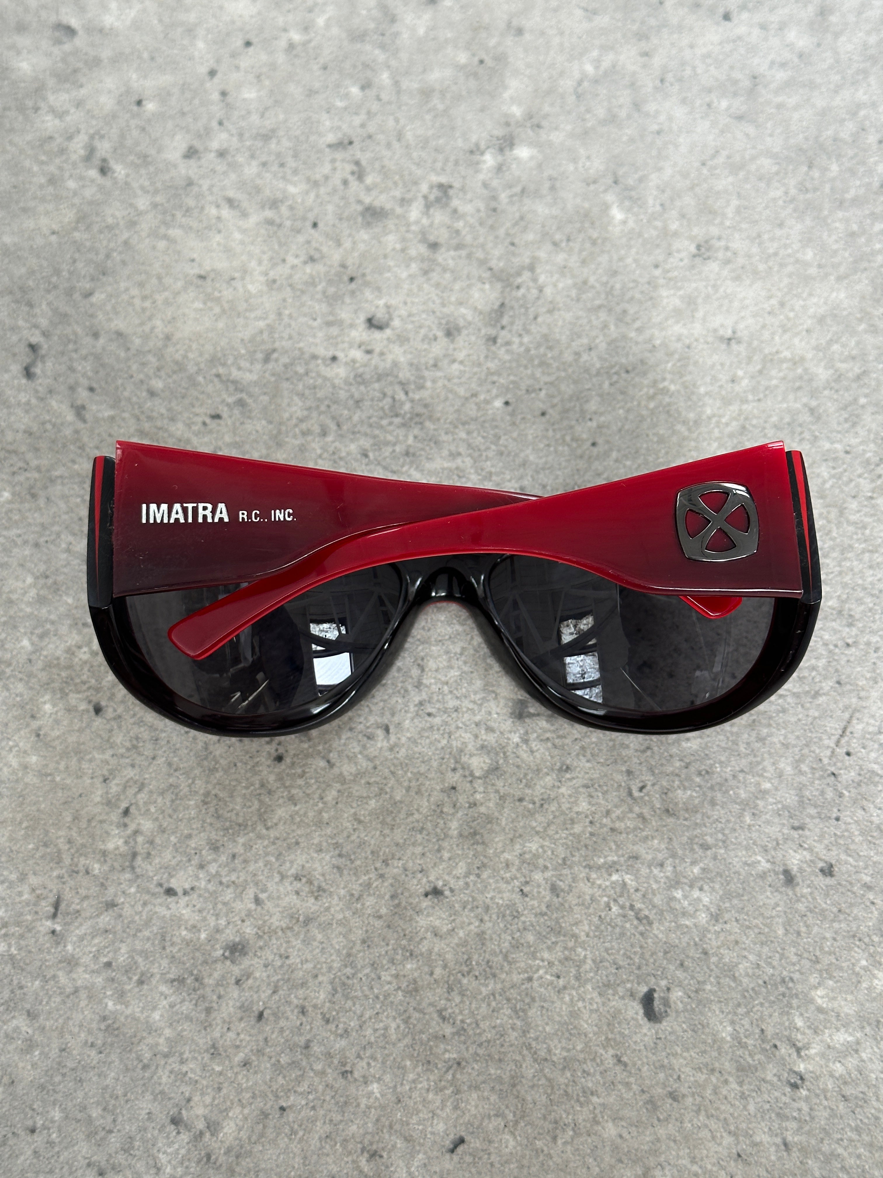Vintage 2000s Shield Wrap Logo Sunglasses