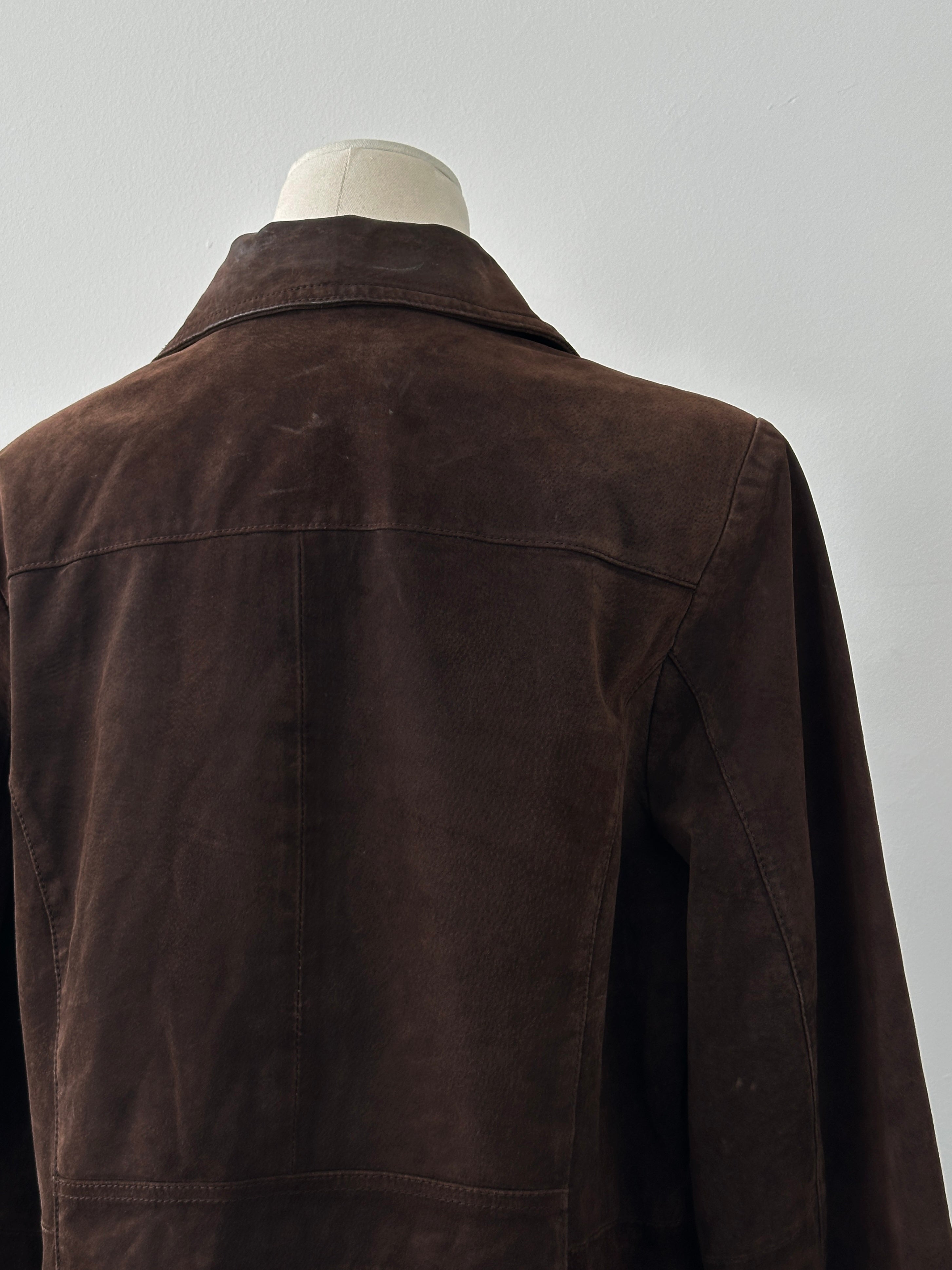 Vintage 1990s Suede Leather Jacket - M