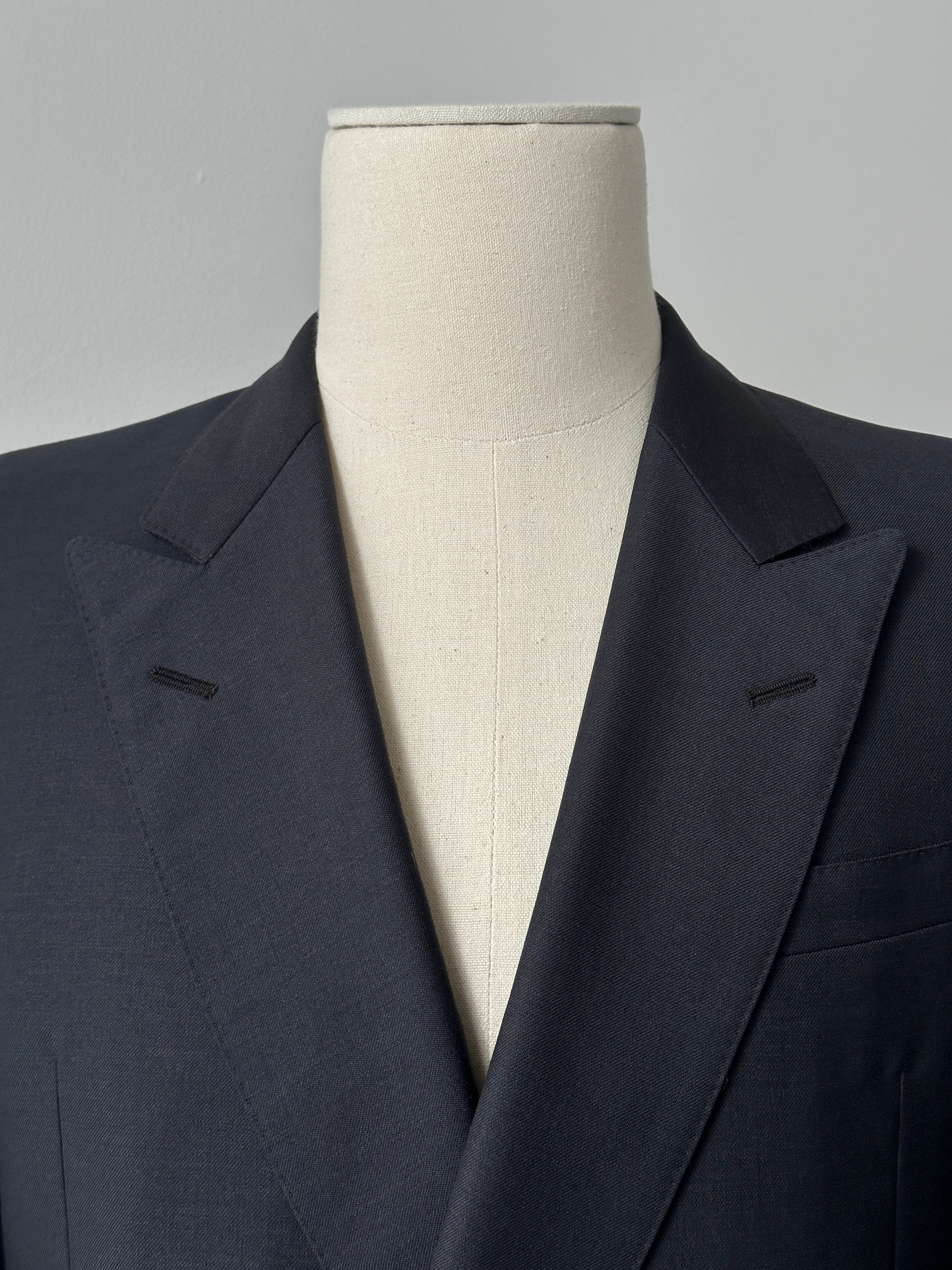 Burberry 1990s Bespoke Button Double Breasted Blazer - S