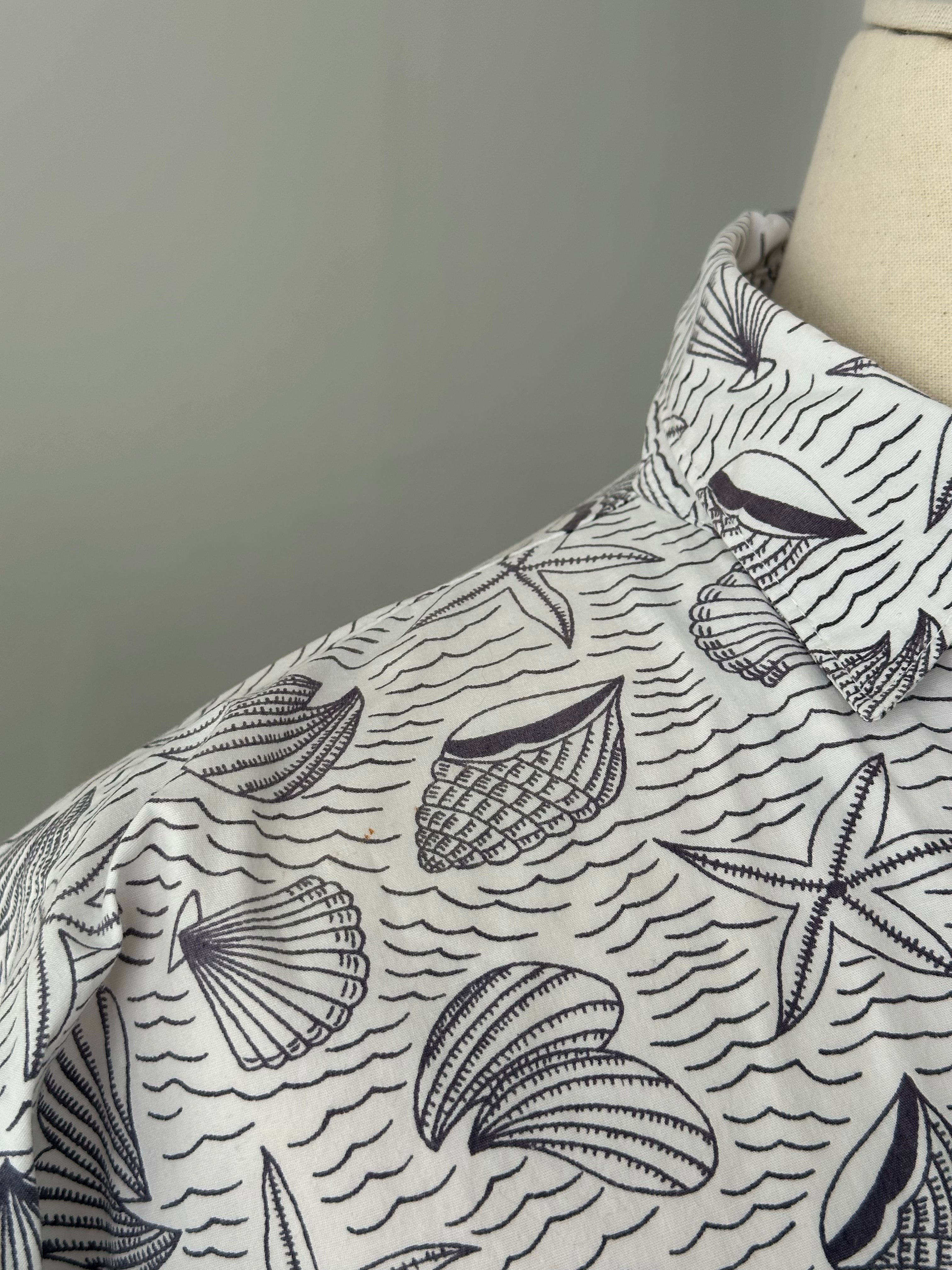 Christian Dior 1990s Cotton Resort Print Short Sleeve Shirt - XL
