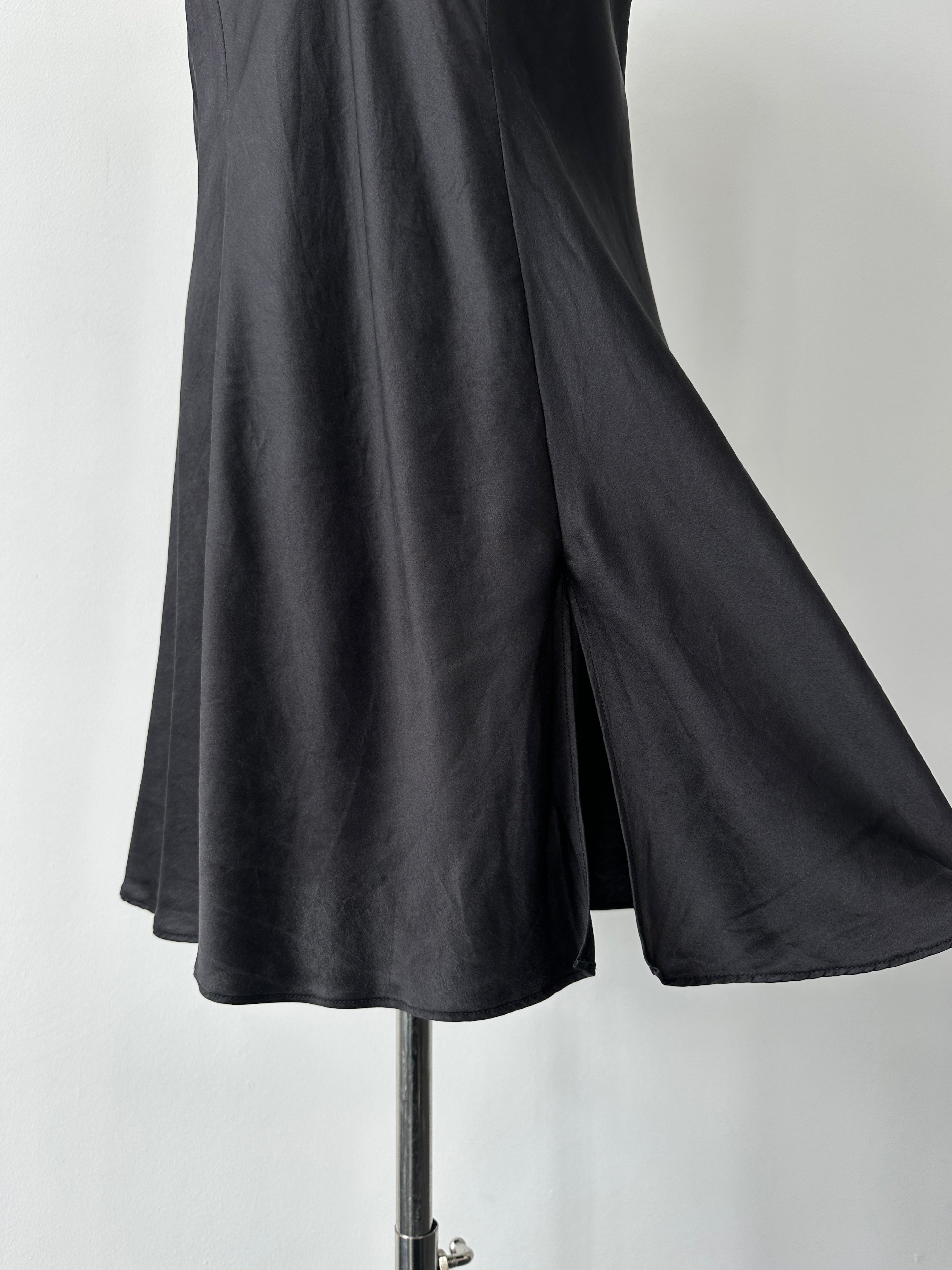 Vintage 2000s Pure Silk Minimal Slip Dress - L