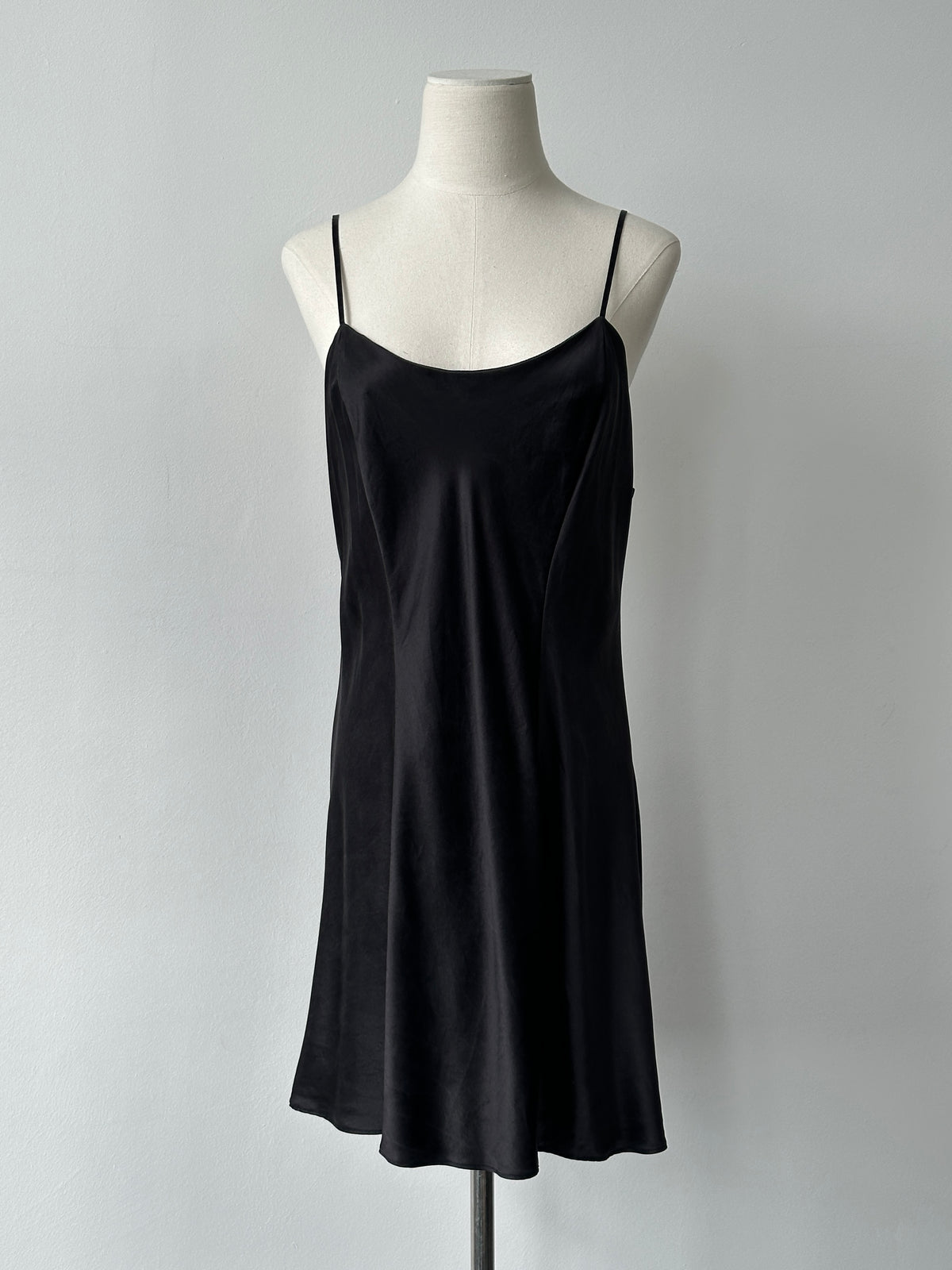 Vintage 2000s Pure Silk Minimal Slip Dress - L