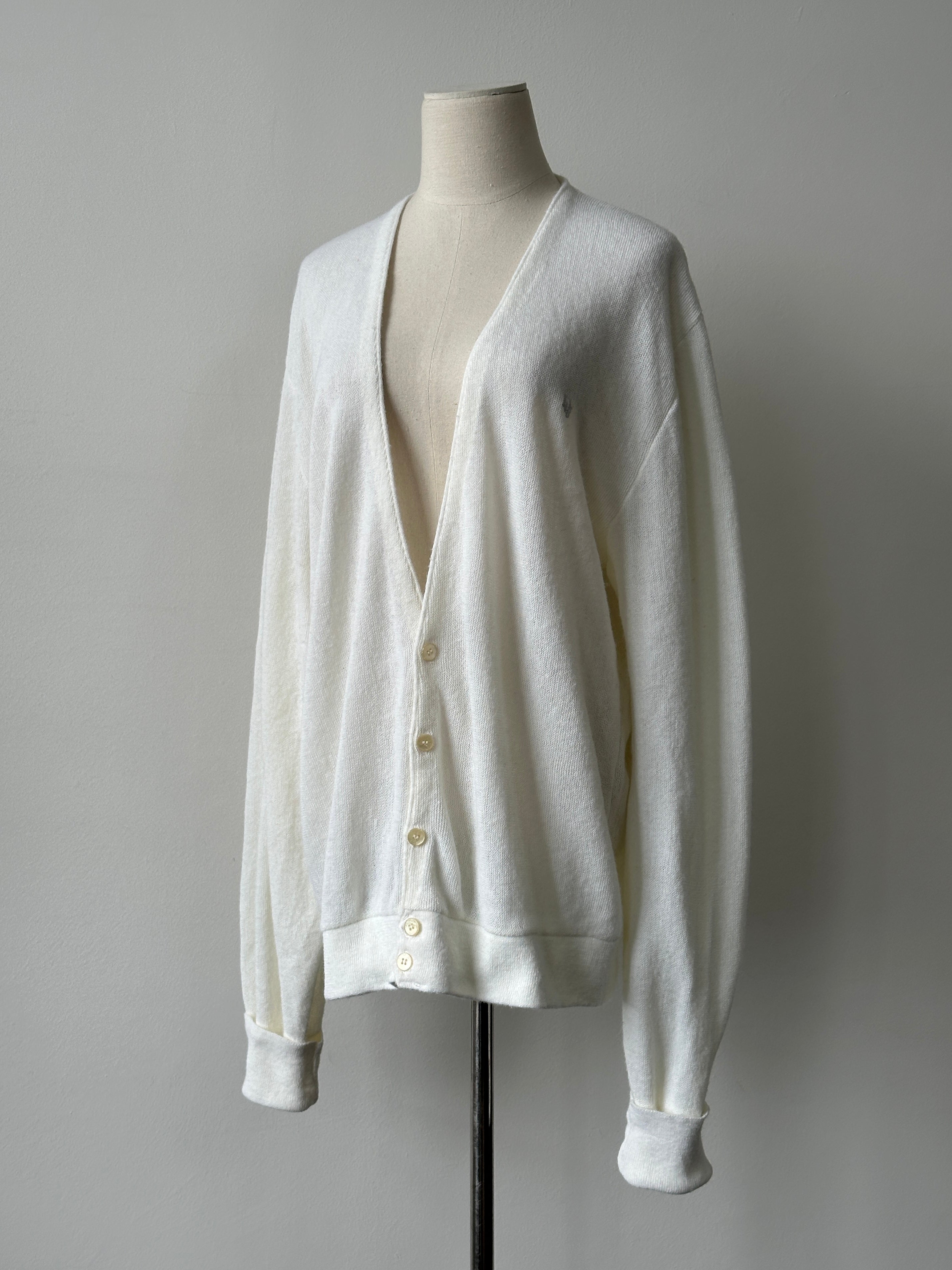 Christian Dior 1990s Knit Logo Cardigan - XL