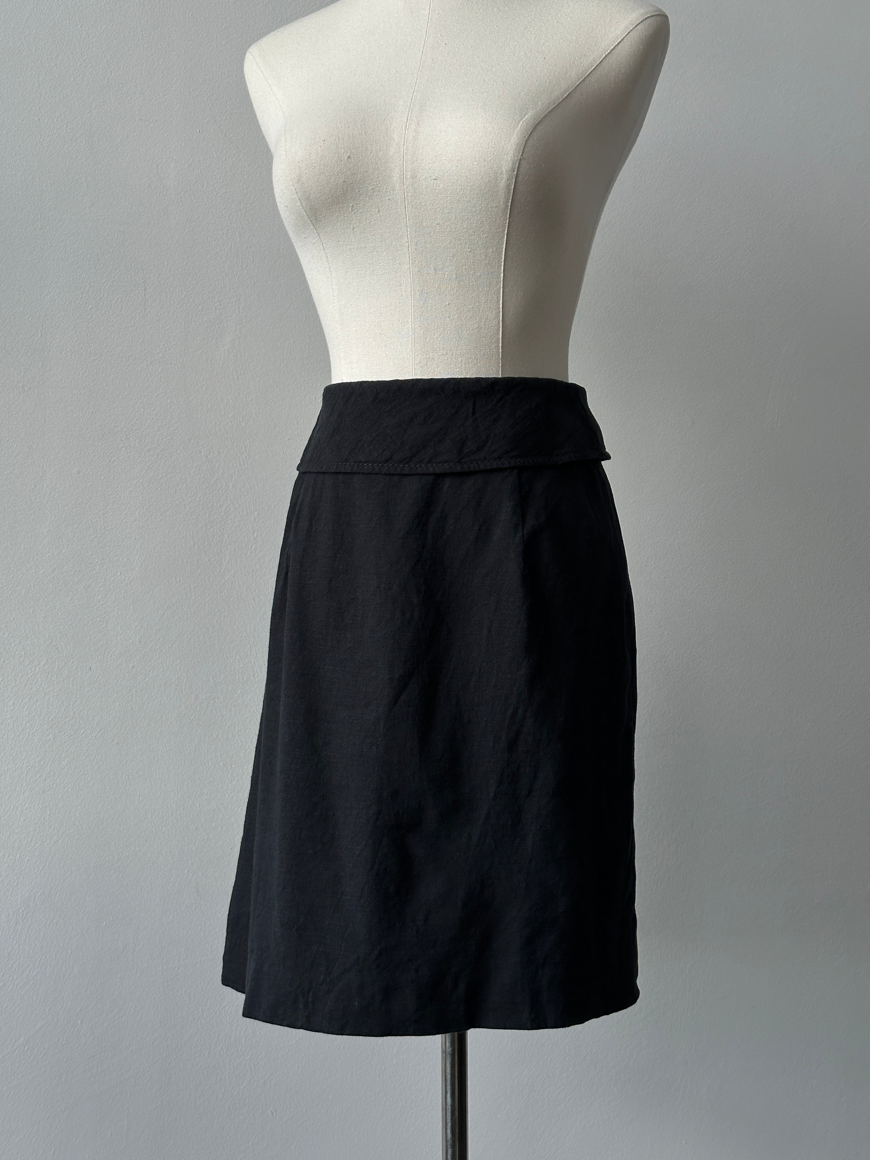 Valentino 2000s Linen Mini Skirt - W28