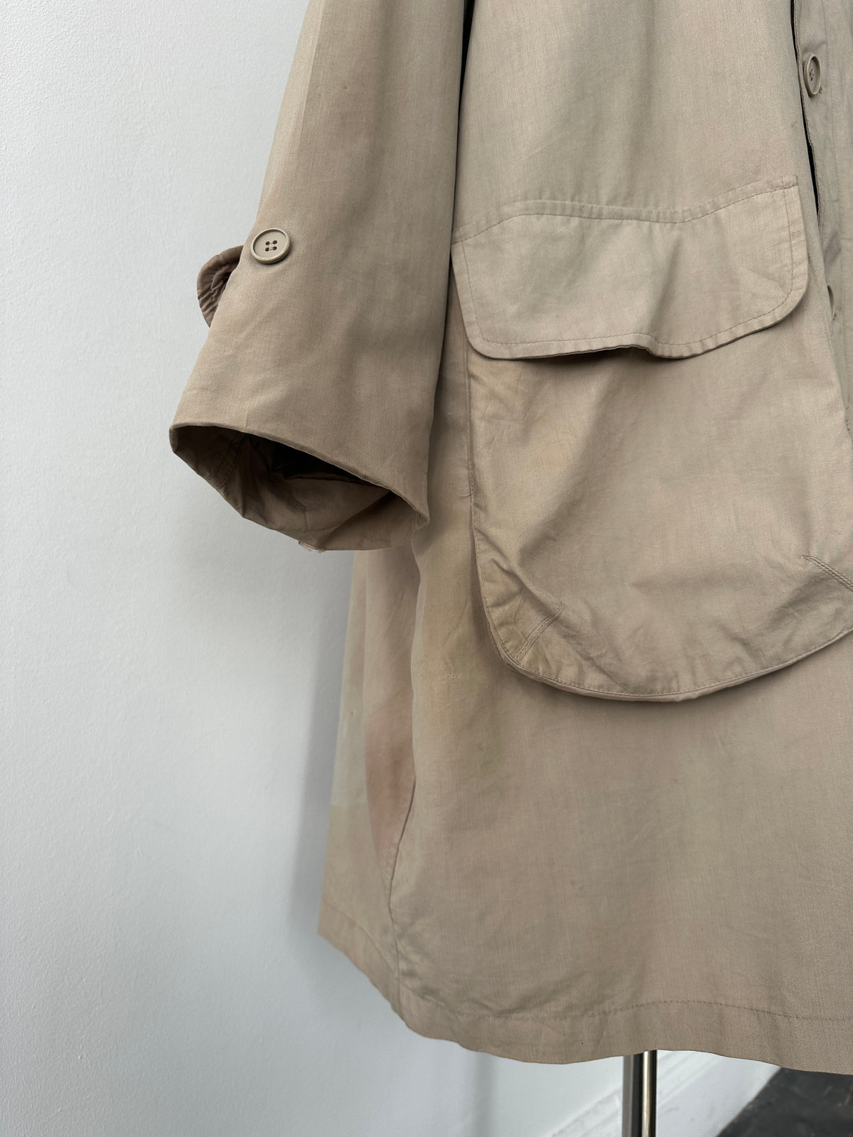 Christian Dior Monsieur 1990s Leather Collar Trench - XXL