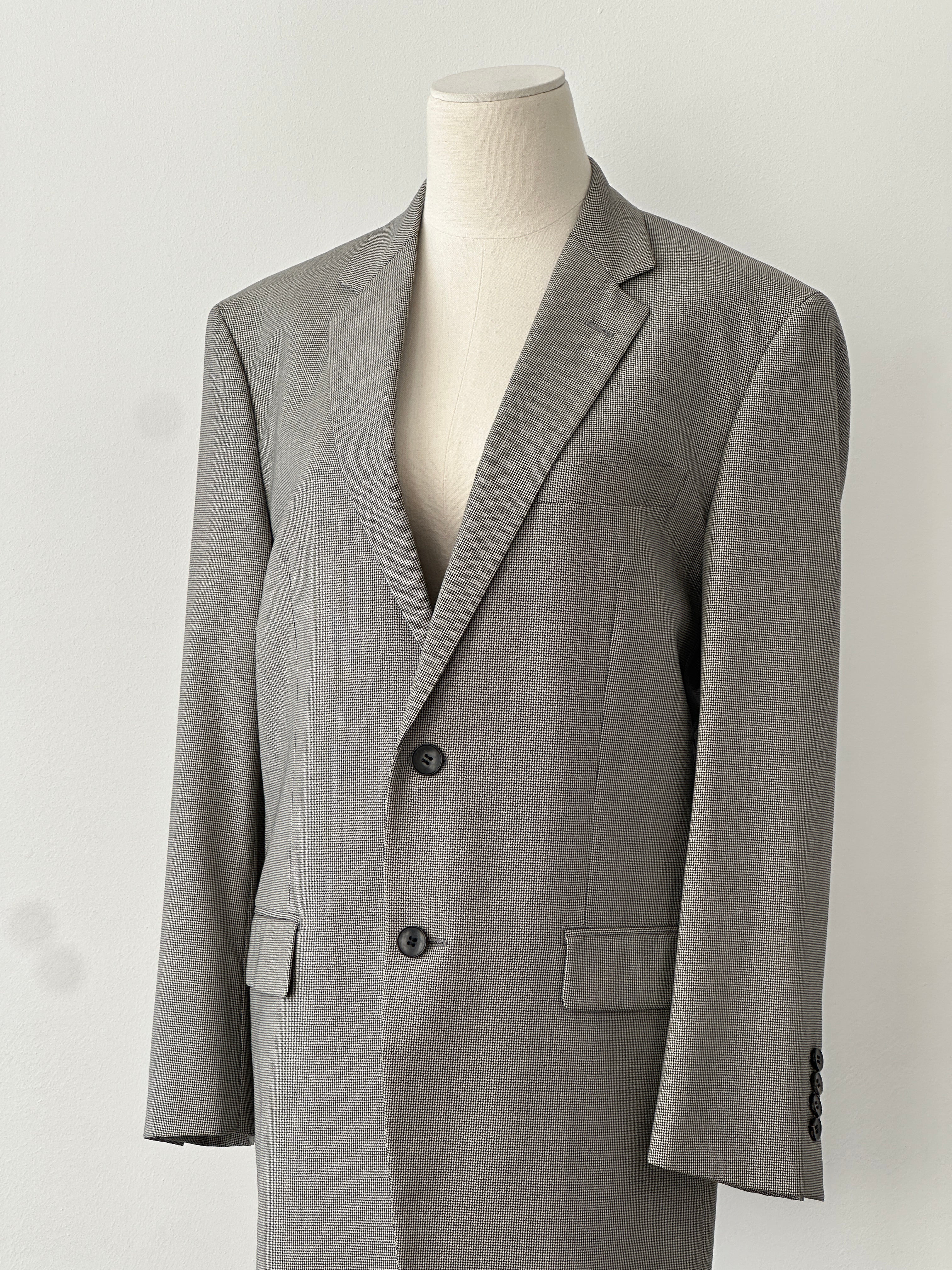 Loro Piana x Theory 2000s Pure Wool Micro Houndstooth Blazer - M