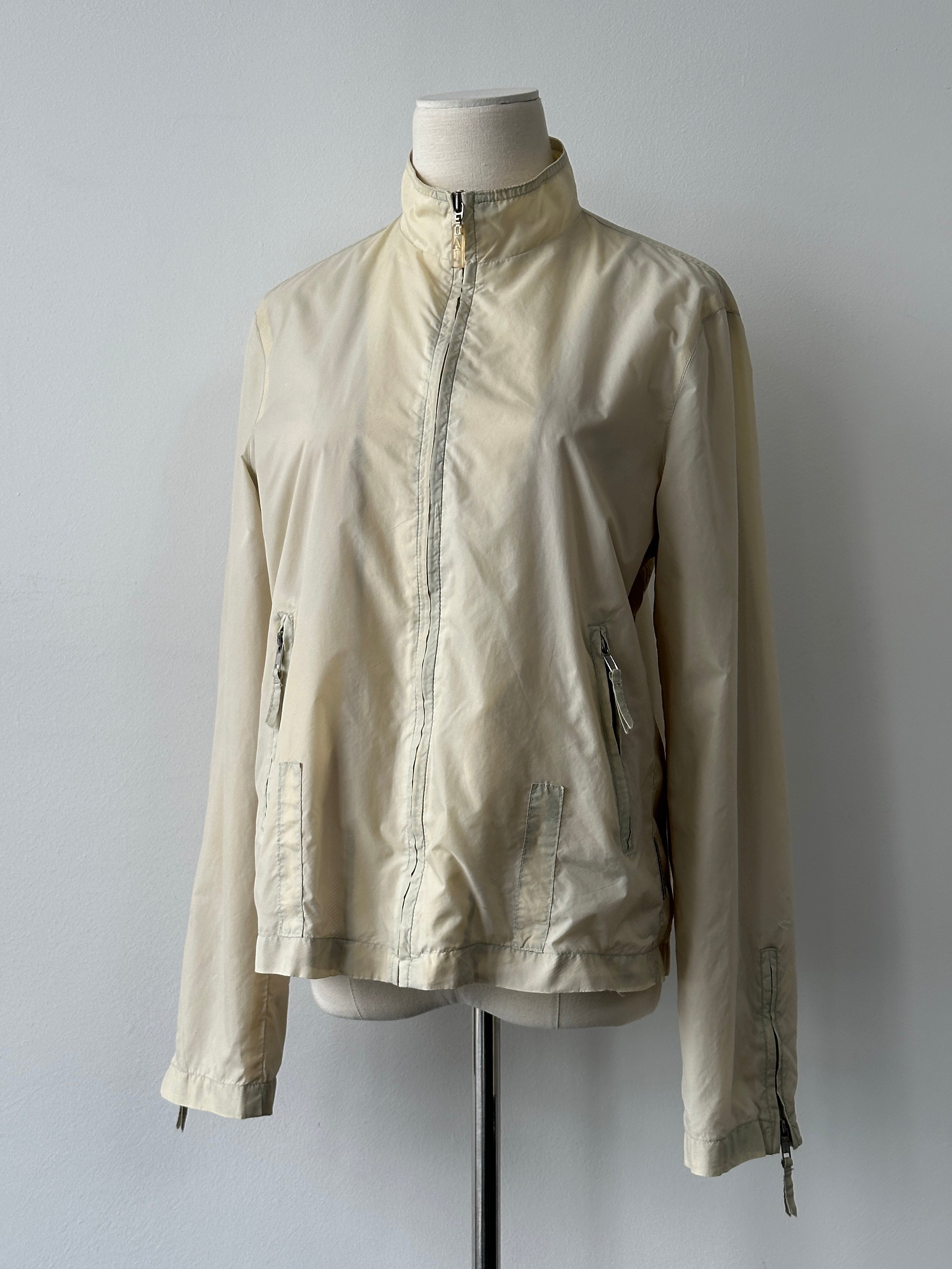 Armani Jeans 2000s Nylon High Neck Jacket - M