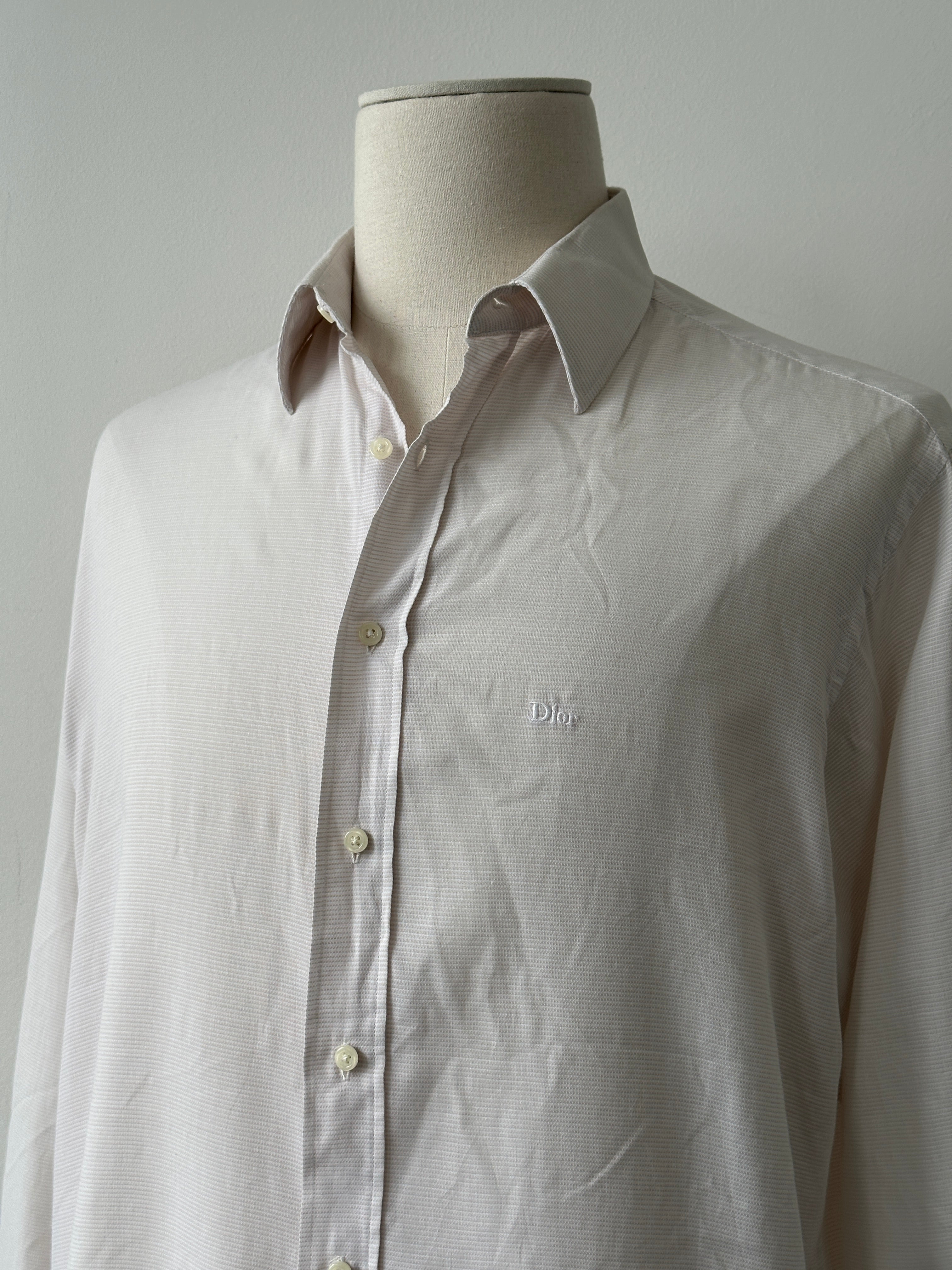 Christian Dior 1990s Cotton Logo Shirt - L