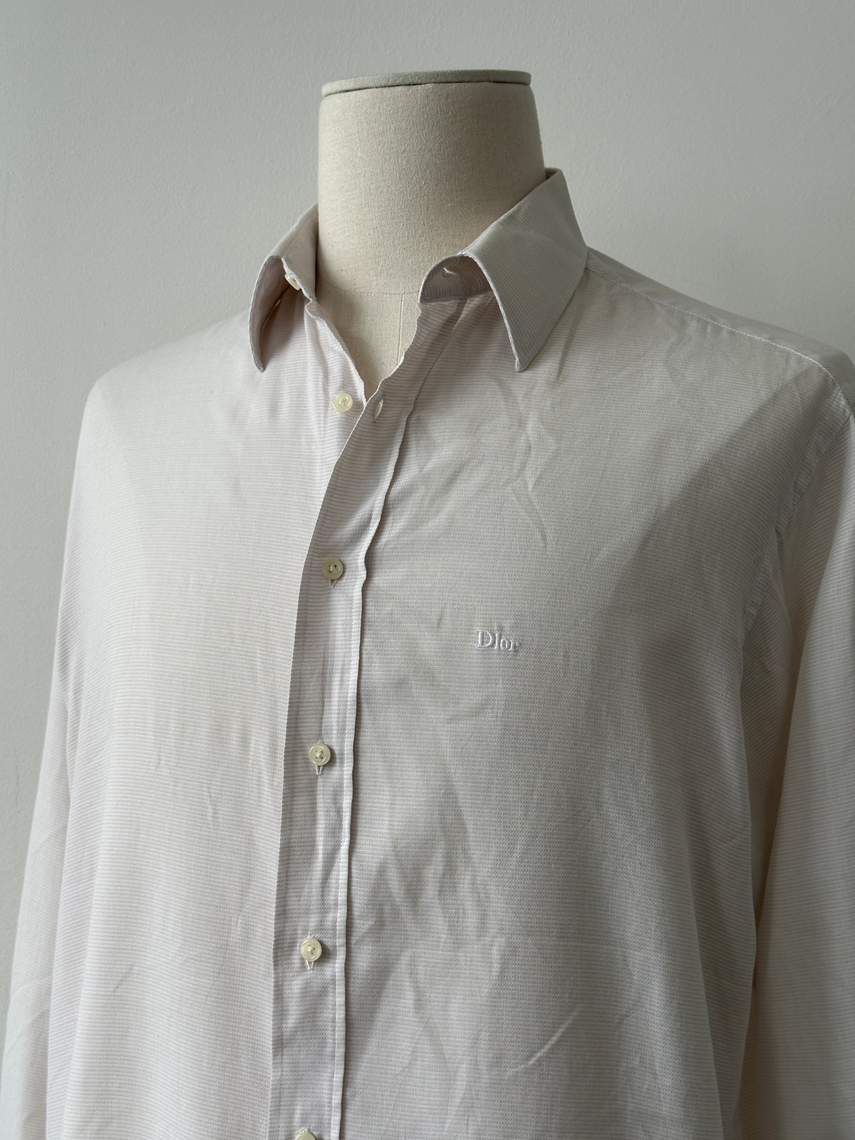 Christian Dior 1990s Cotton Logo Shirt - L
