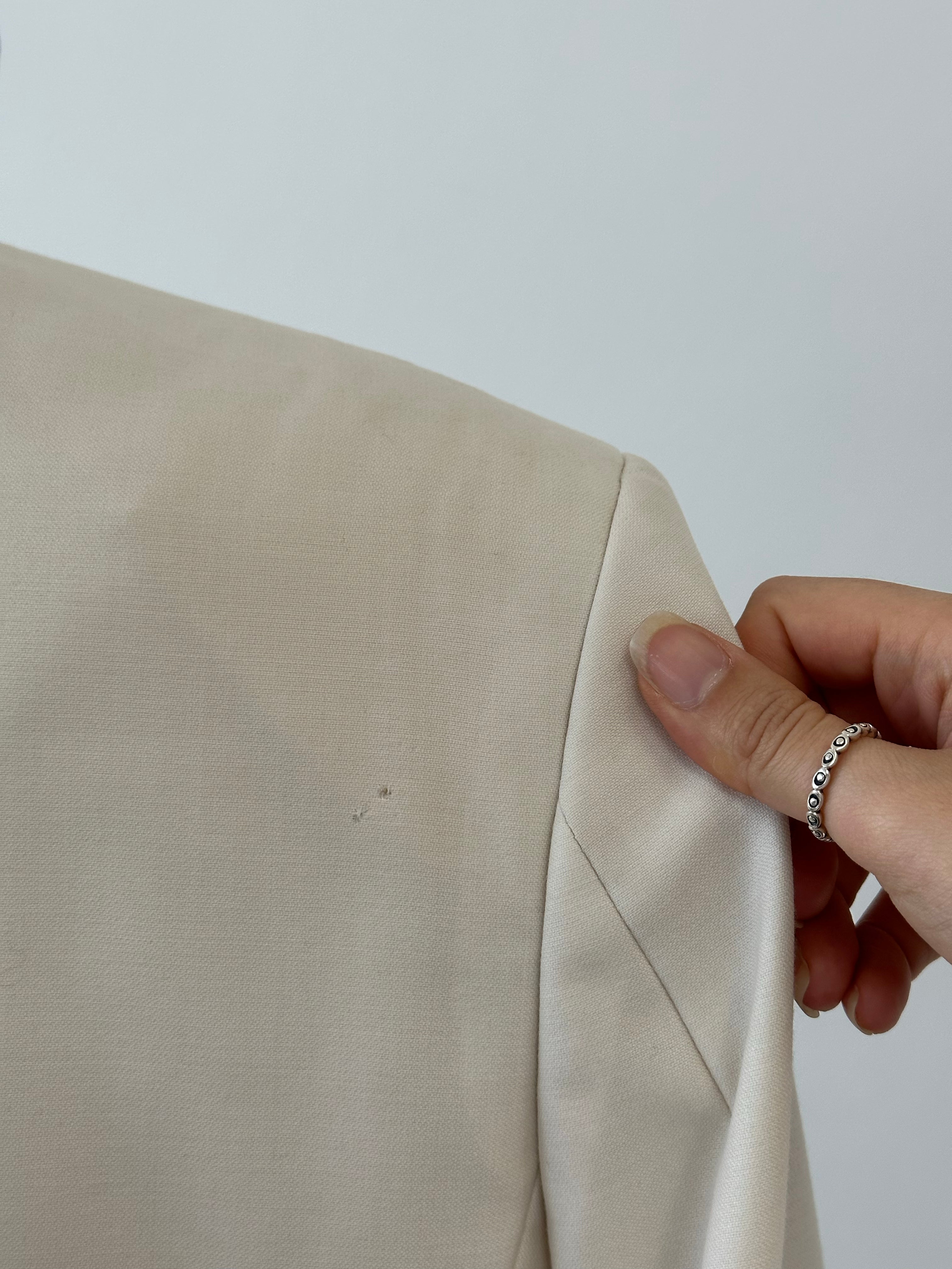 Vintage 1990s Wool Double Breasted Tuxedo Blazer - 44R