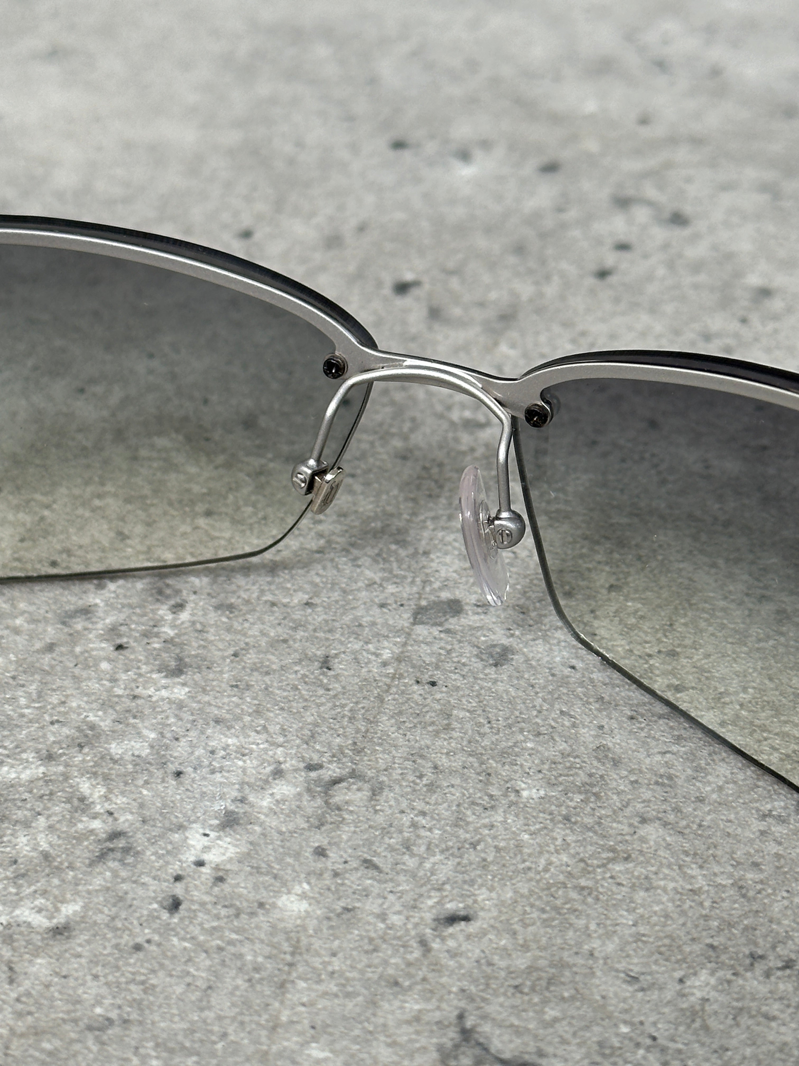 Versace 2000s Medusa Logo Rimless Sunglasses