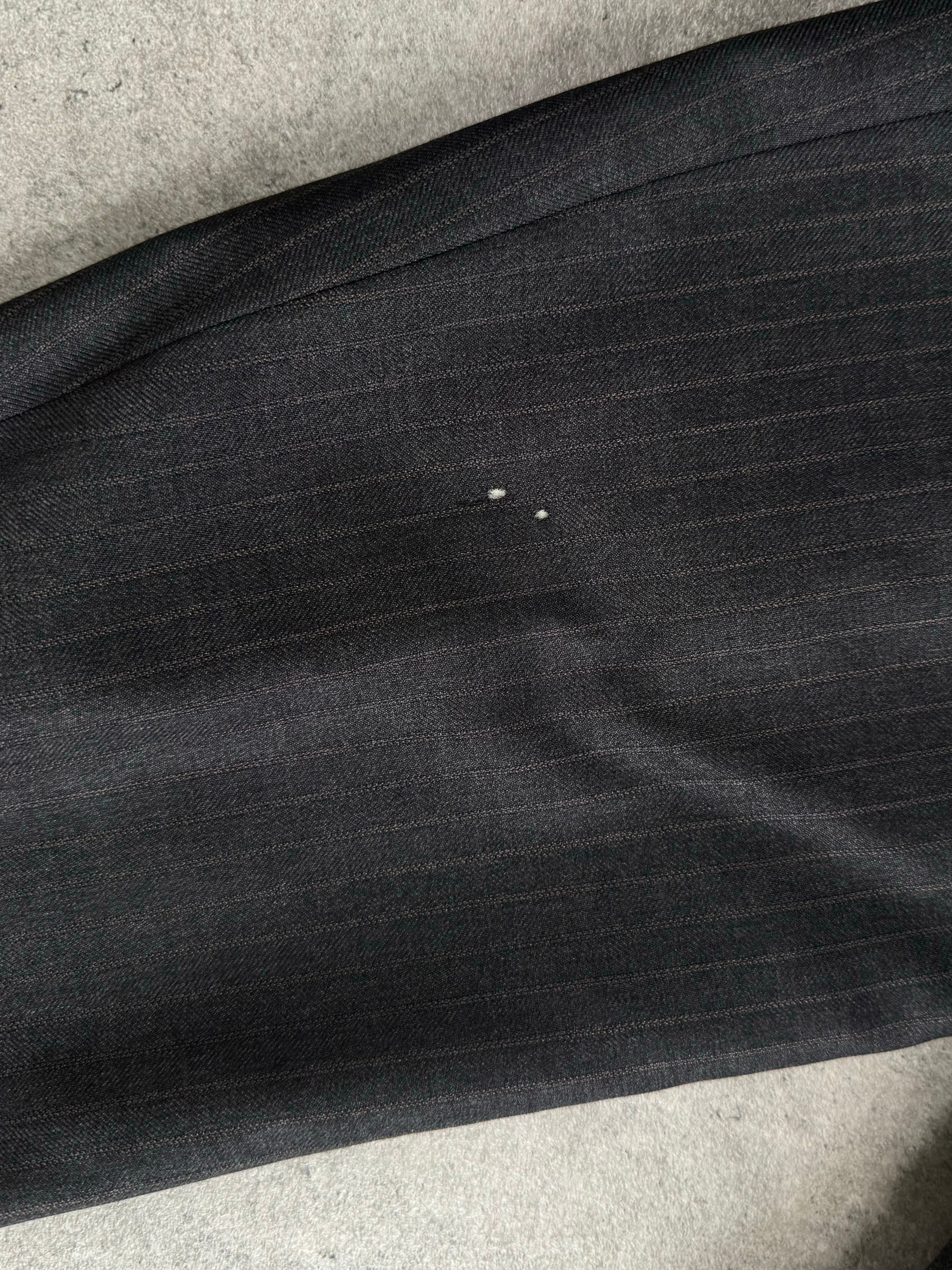 Loro Piana x Durban 1990s Pure Wool Double Breasted Stripe Suit - 38R/L