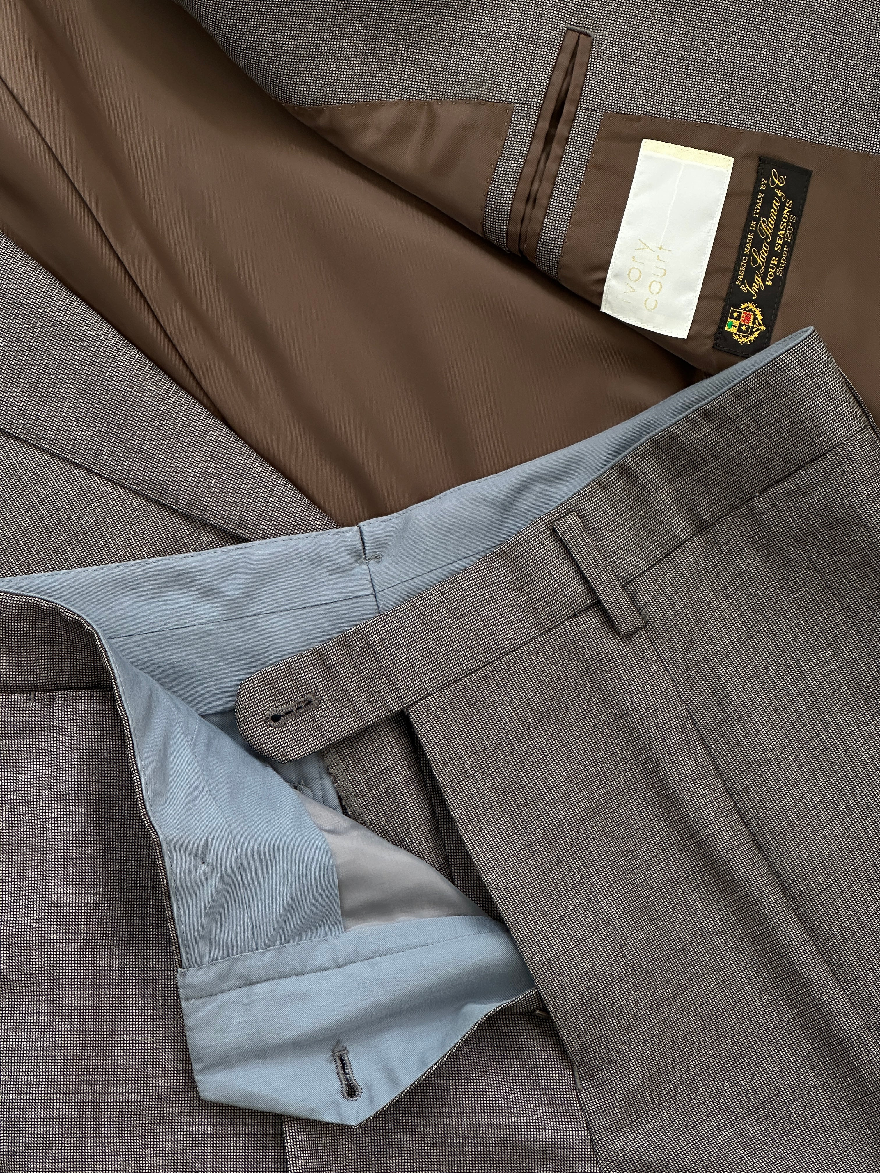Loro Piana x Ivory Court 1990s Pure Wool Suit - 40S/W30
