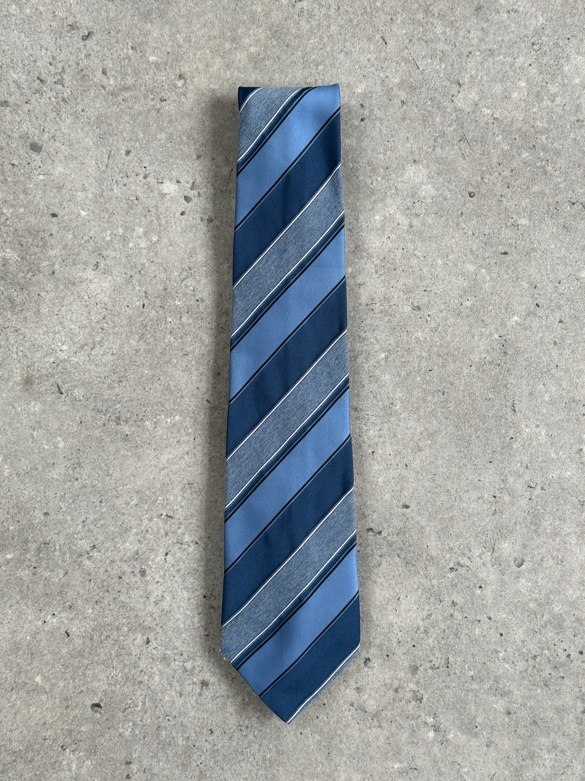 St Michael 1980s Striped Tie