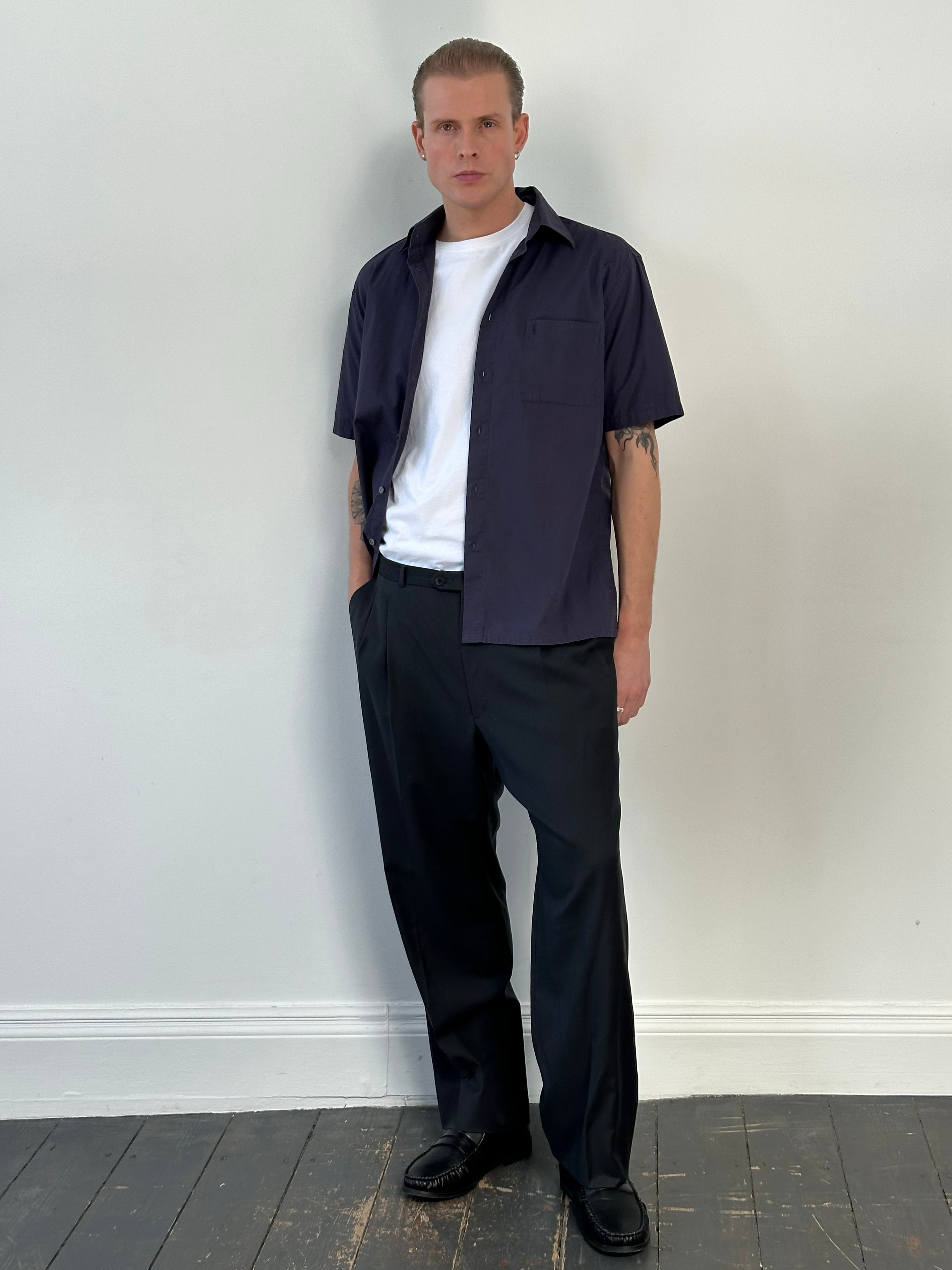 Yves Saint Laurent 1990s Pure Wool Tailored Trouser -