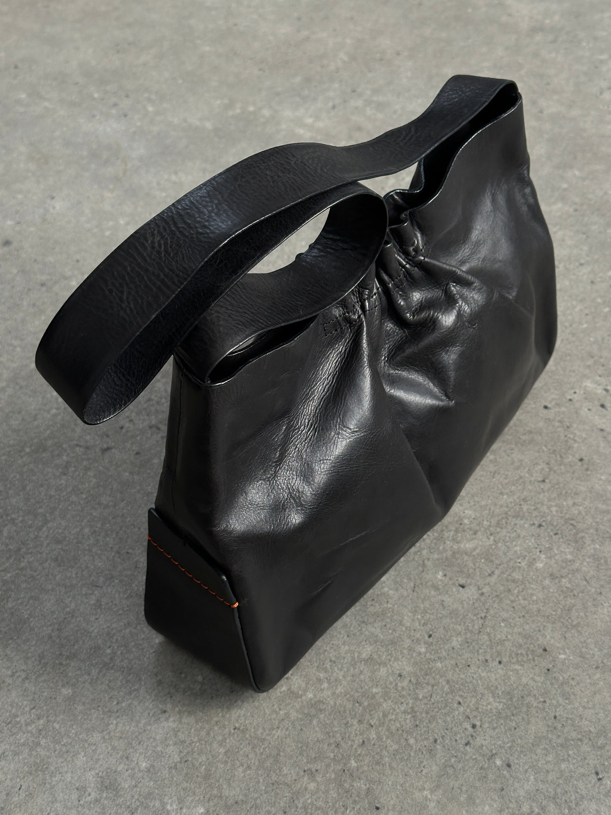 DKNY 2000s Leather Minimal Crossbody Bag Bag
