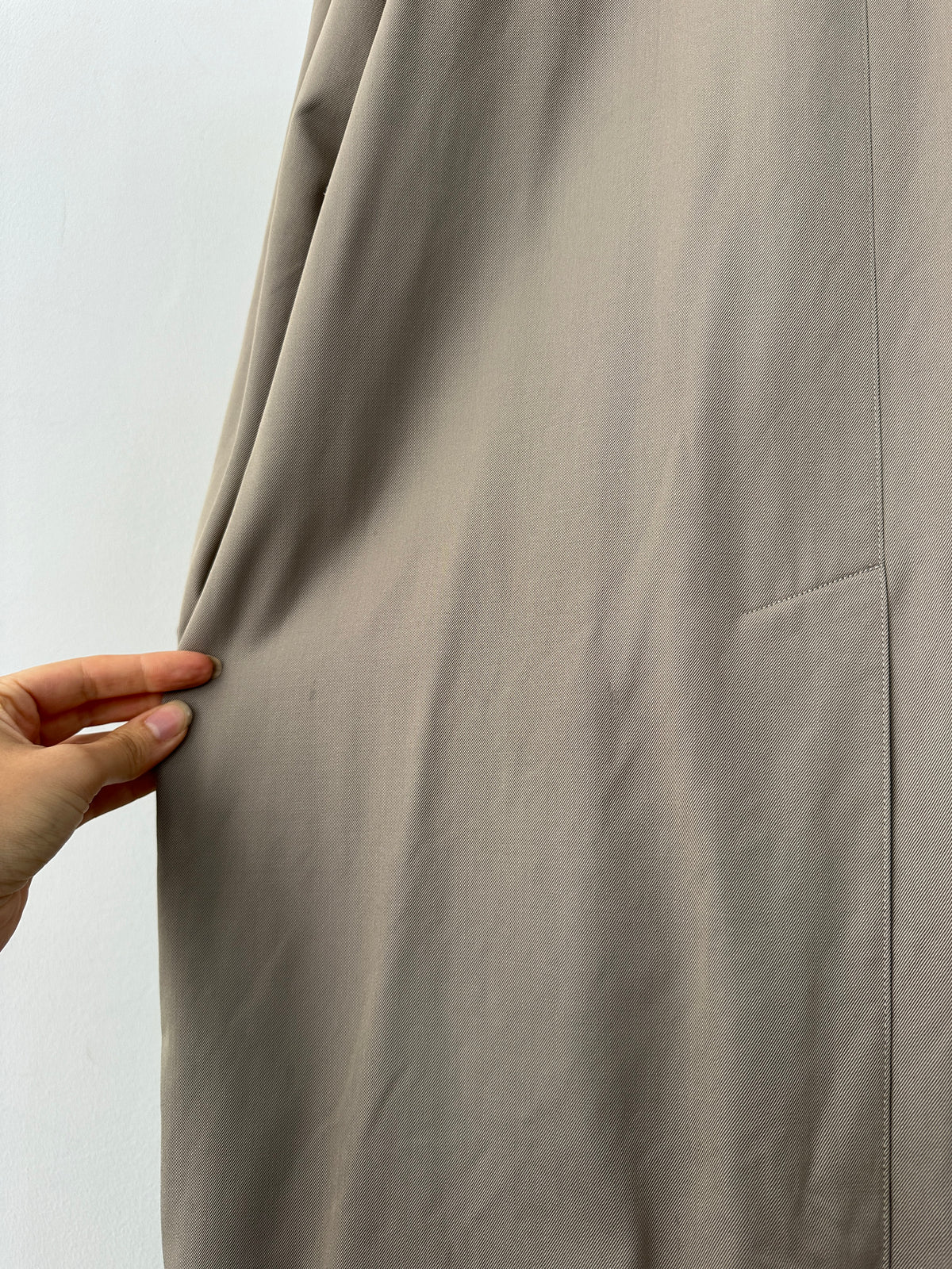 Burberry 1990s Pure Tasmania Wool High Neck Trench - L