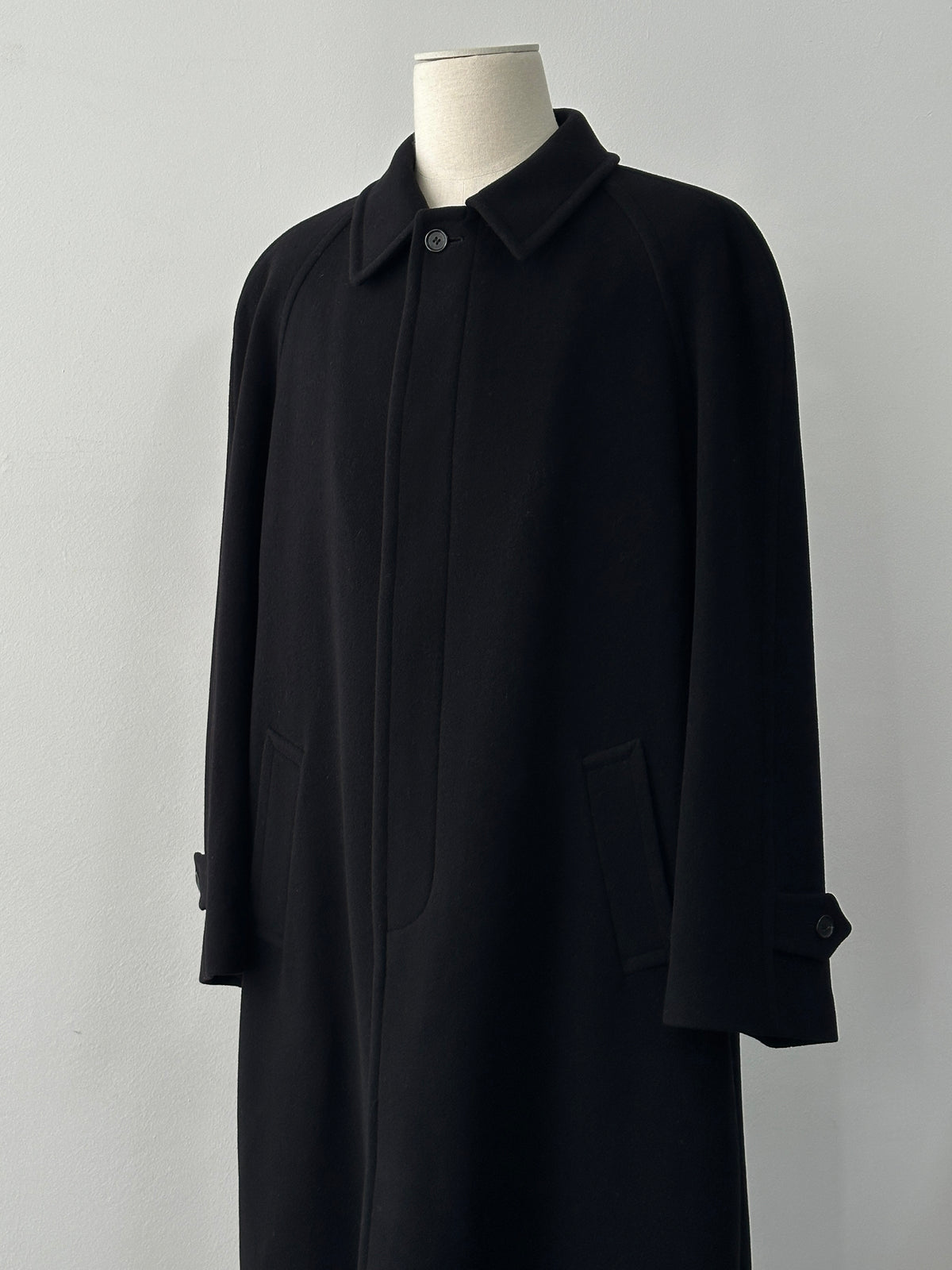 St Michael 1990s Italian Wool Cashmere Belted Coat - XXL