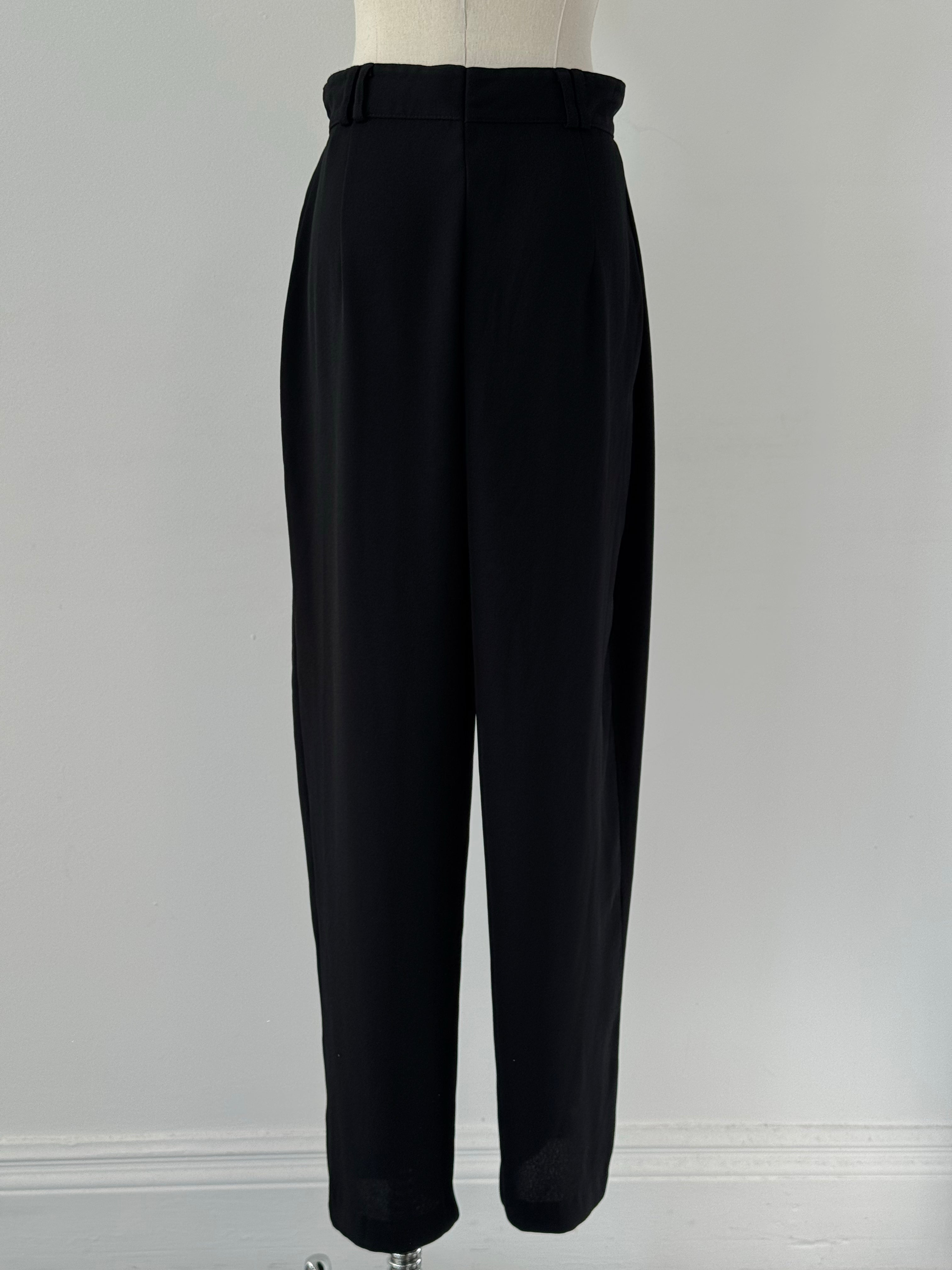 Vintage 1990s High Waist Tapered Pleated Trouser -