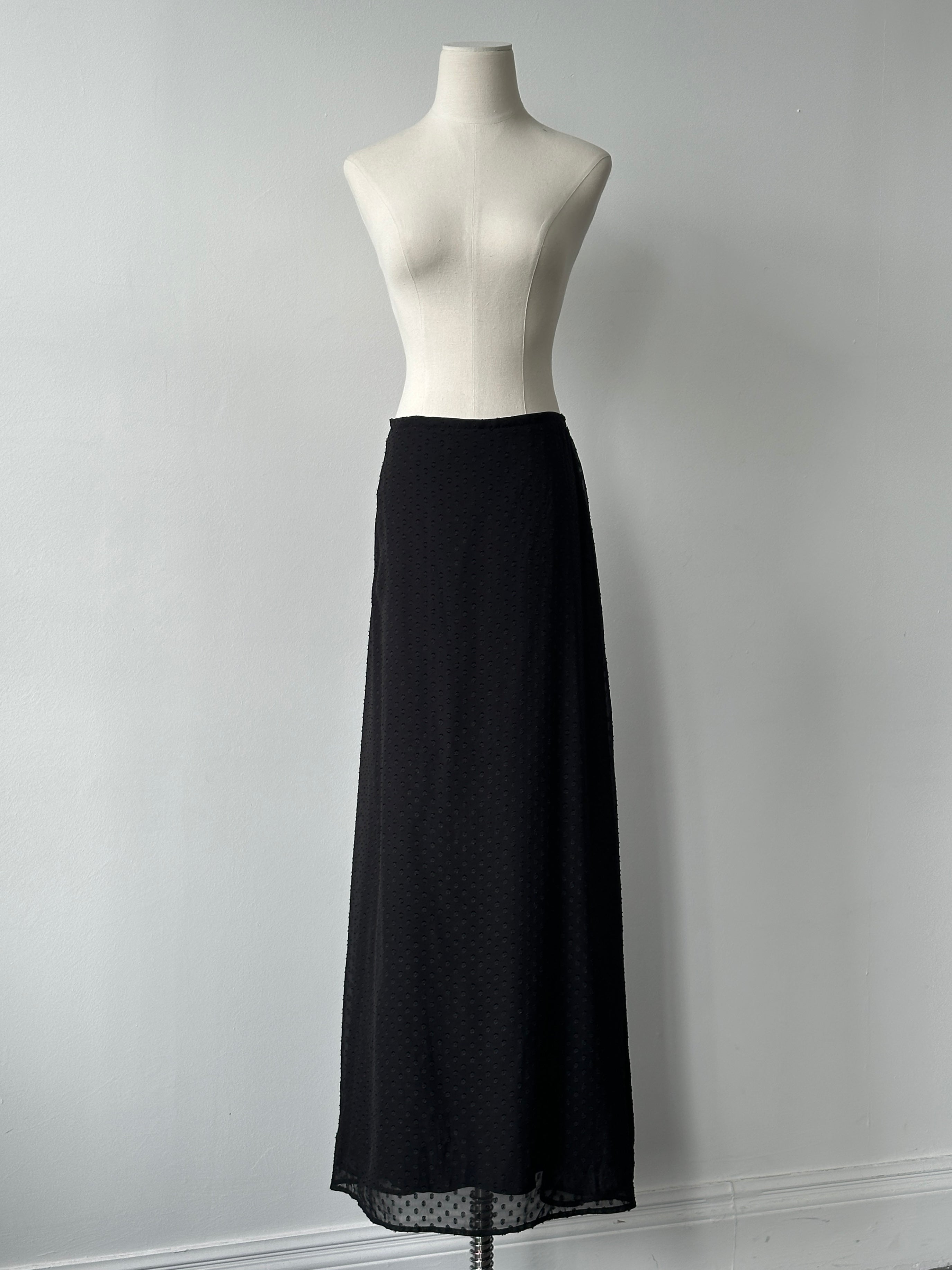 Vintage 2000s Spotted Maxi Skirt - W30