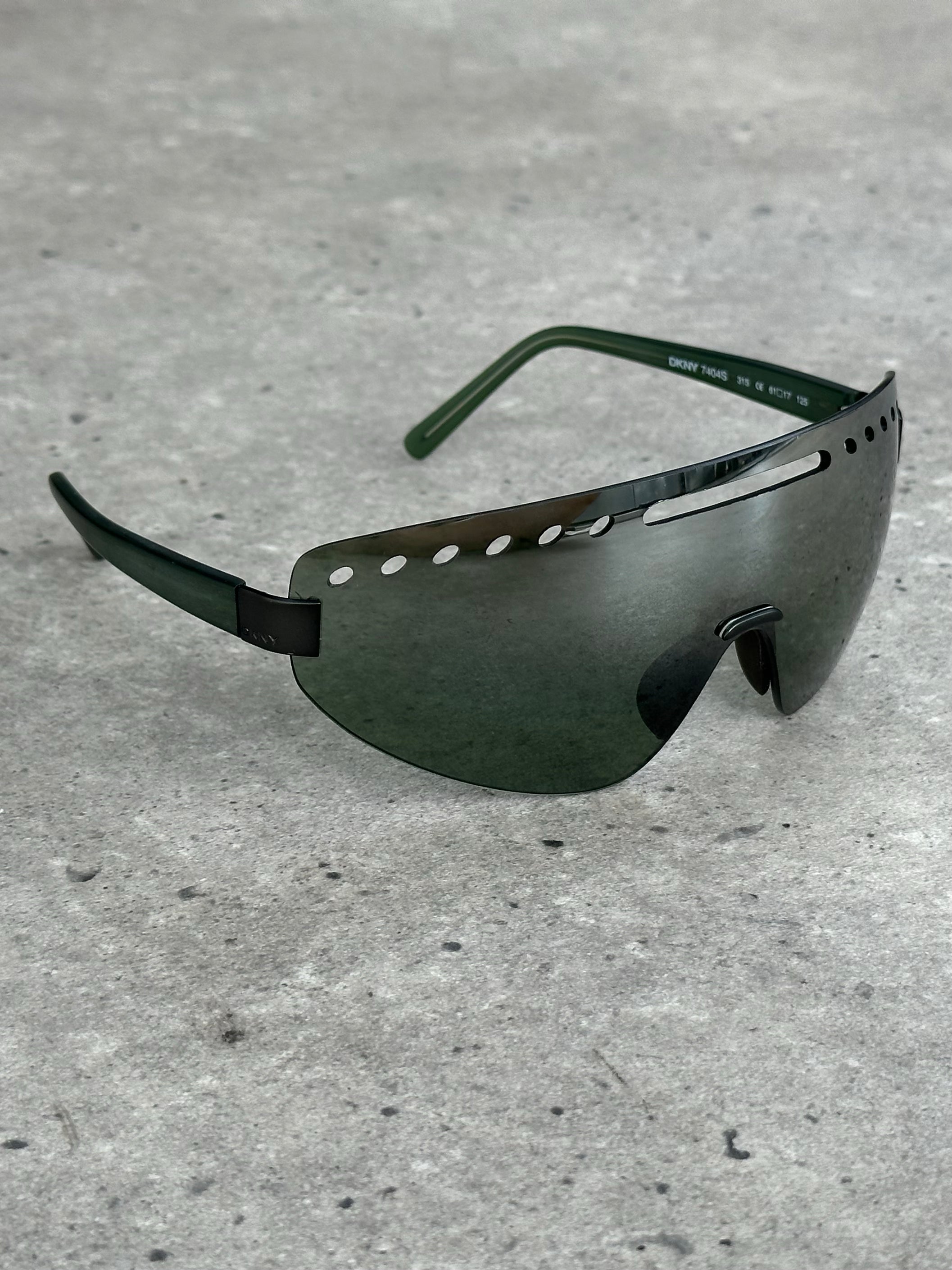 DKNY 2000s Rimless Shield Sunglasses