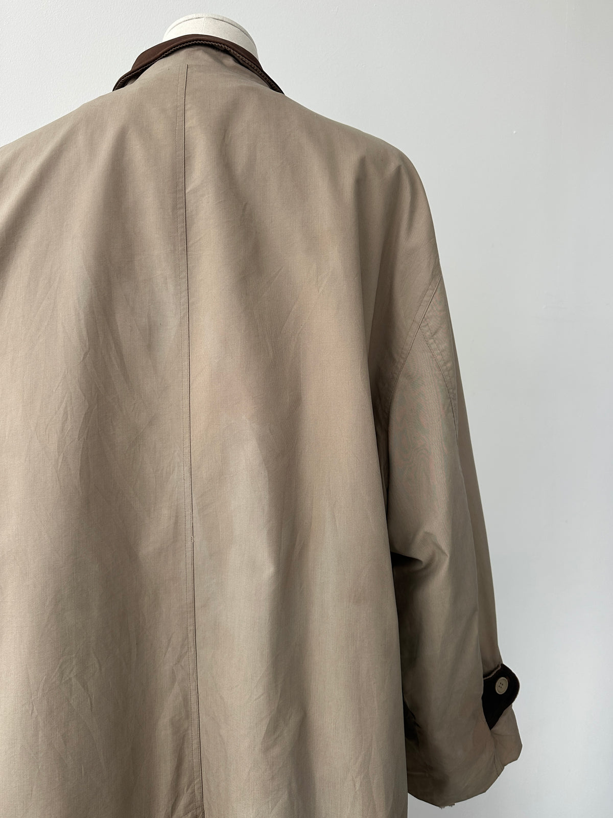 Christian Dior Monsieur 1990s Leather Collar Trench - XXL