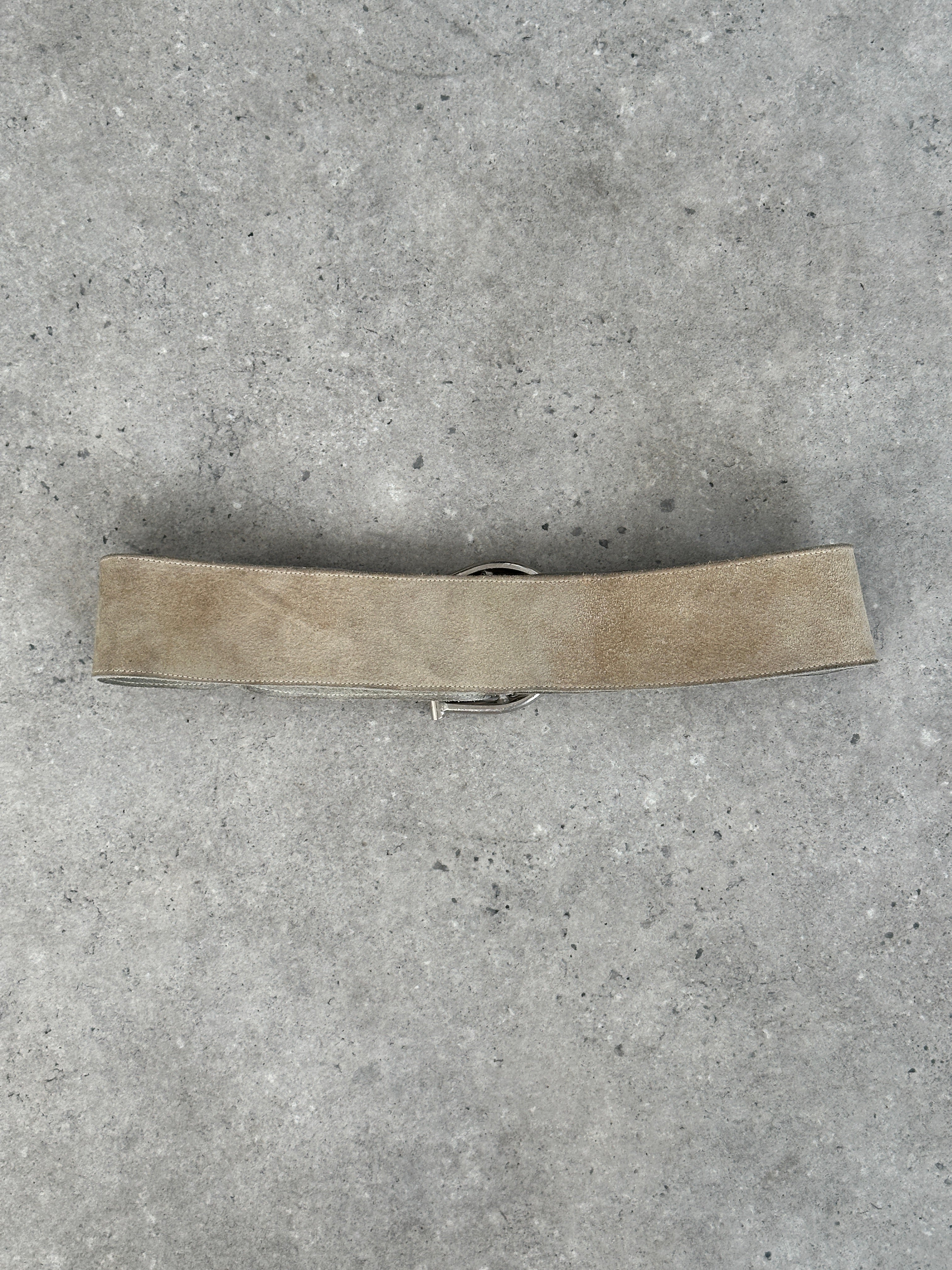 Vintage 1990s Suede Chunky Belt - W30-34
