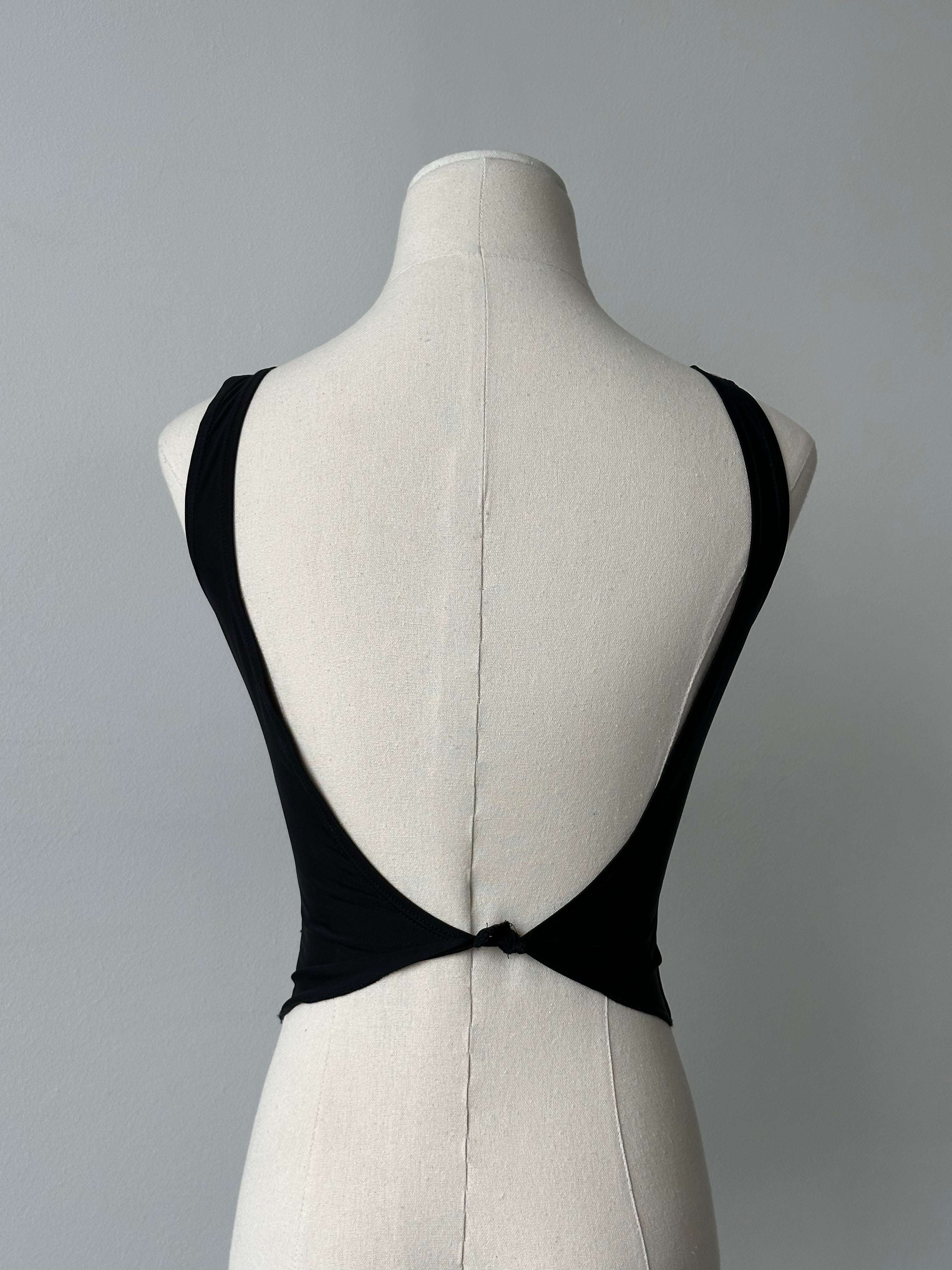 Vintage 2000s Backless Sleeveless Crop Top - S-M