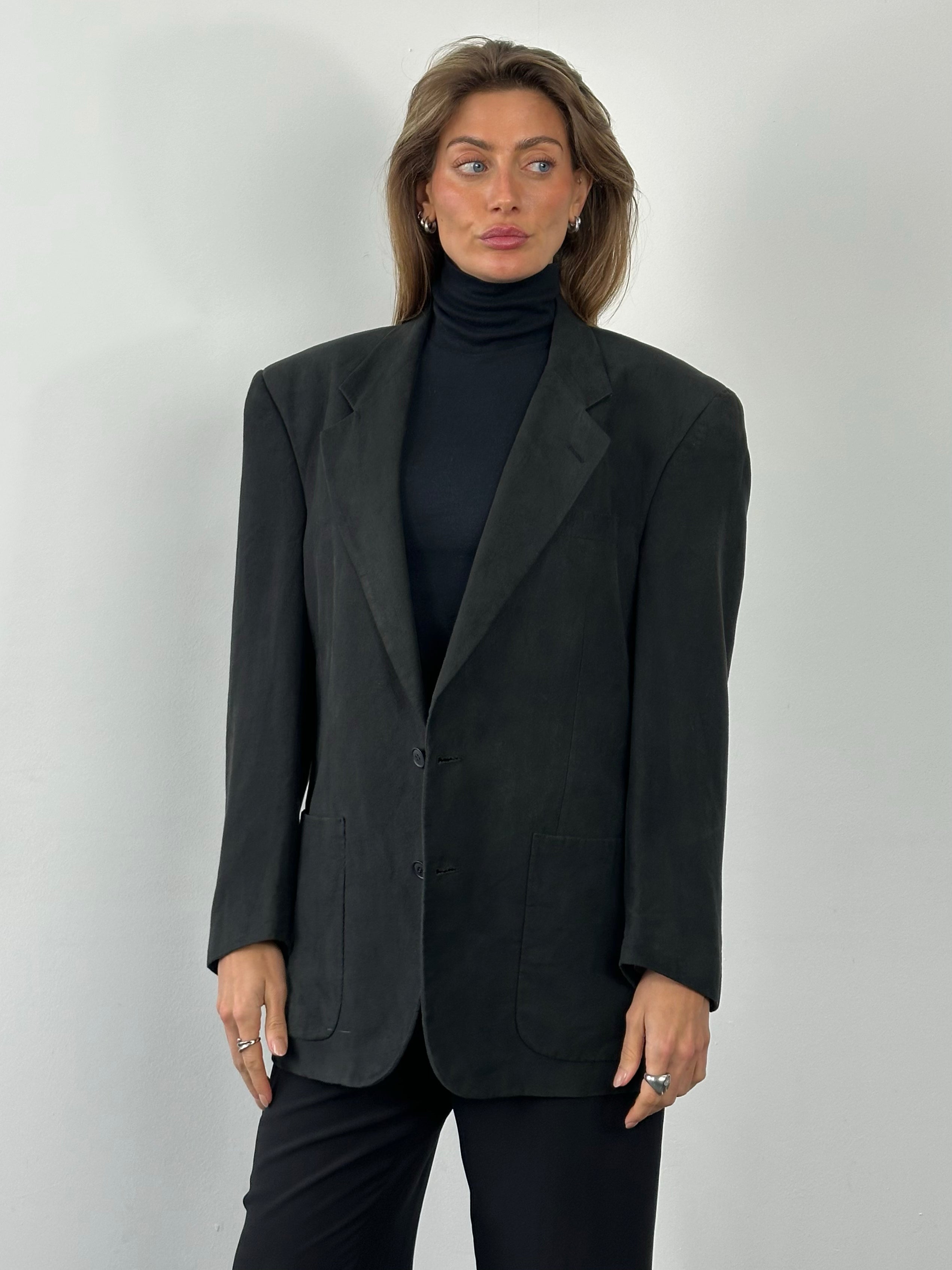 Christian Dior Monsieur 1980s Single Breasted Blazer - 42S/L/XL