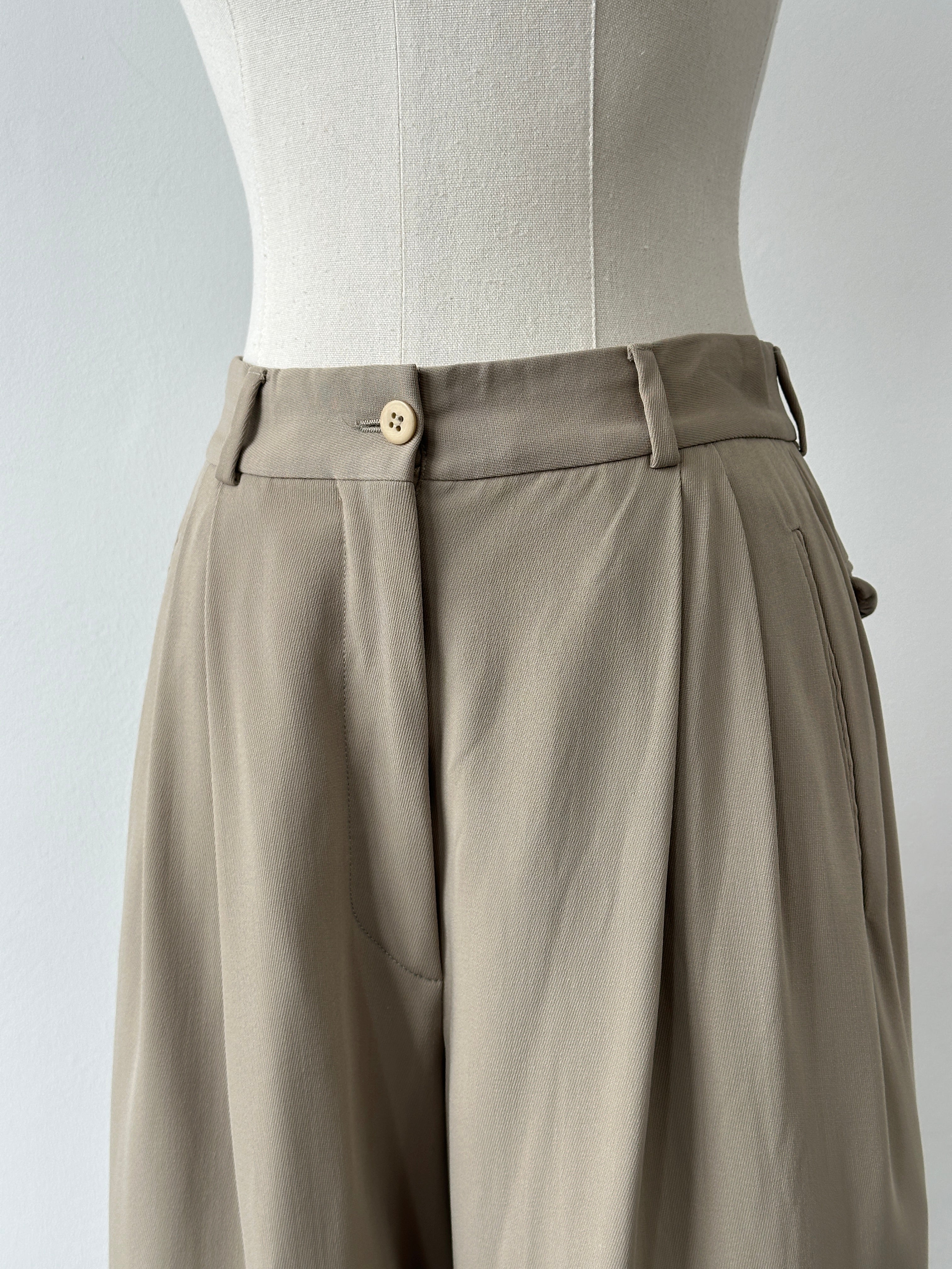 Giorgio Armani 1990s Tapered Leg Tailored Trousers - W24