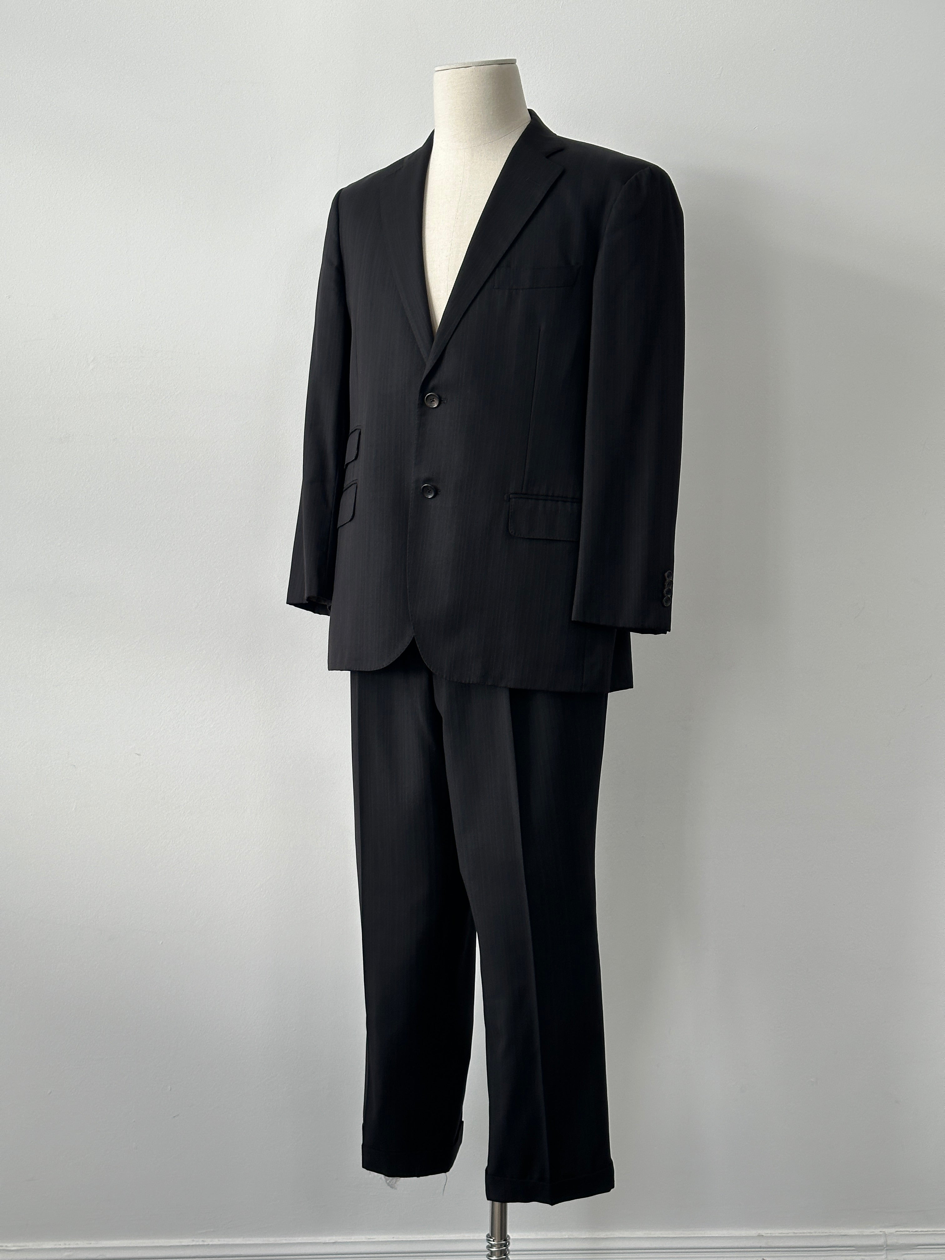 Loro Piana x Visaruno 1990s Pure Wool Single Breasted Suit - 42S/W34