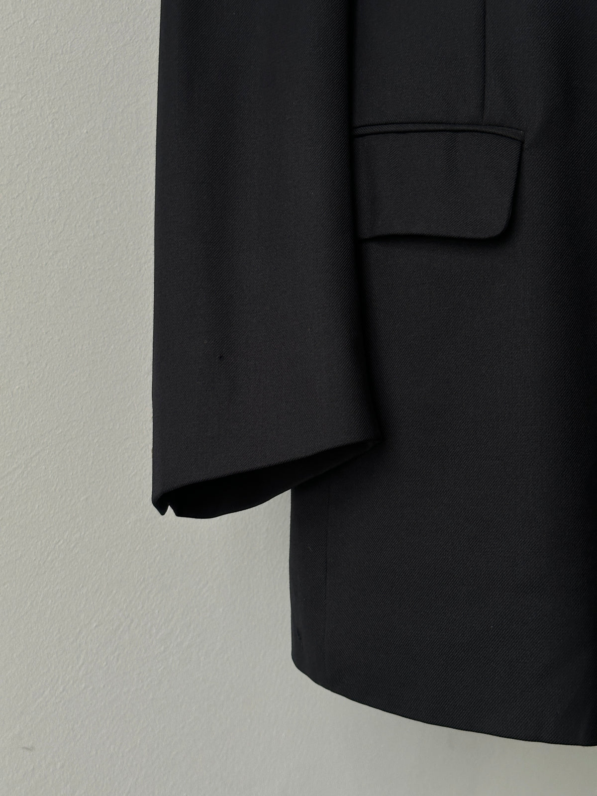 Burberry 1980s Pure Wool Bespoke Button Double Breasted Blazer - 46R