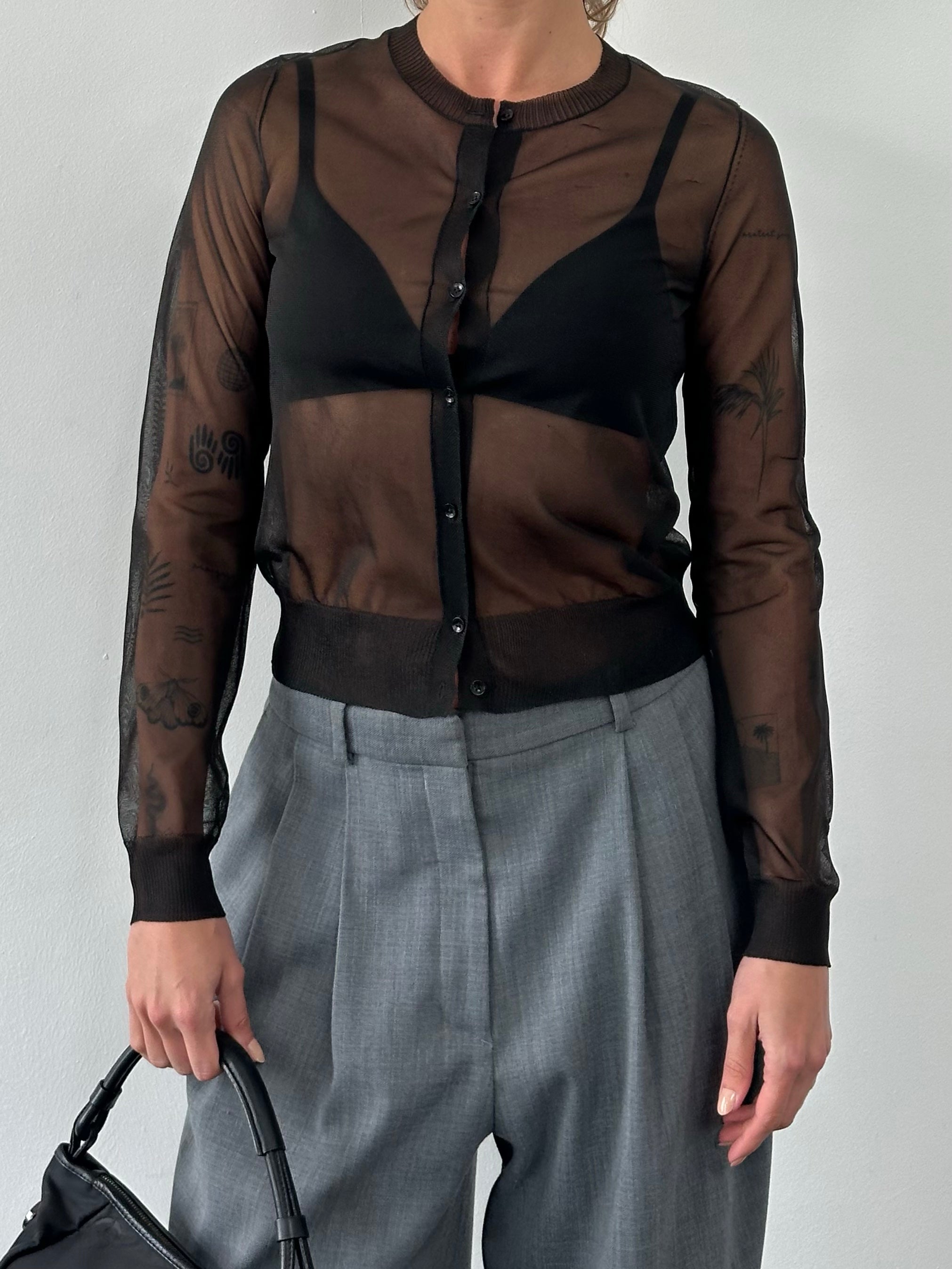 DKNY Jeans 1990s Knit Cardigan - S