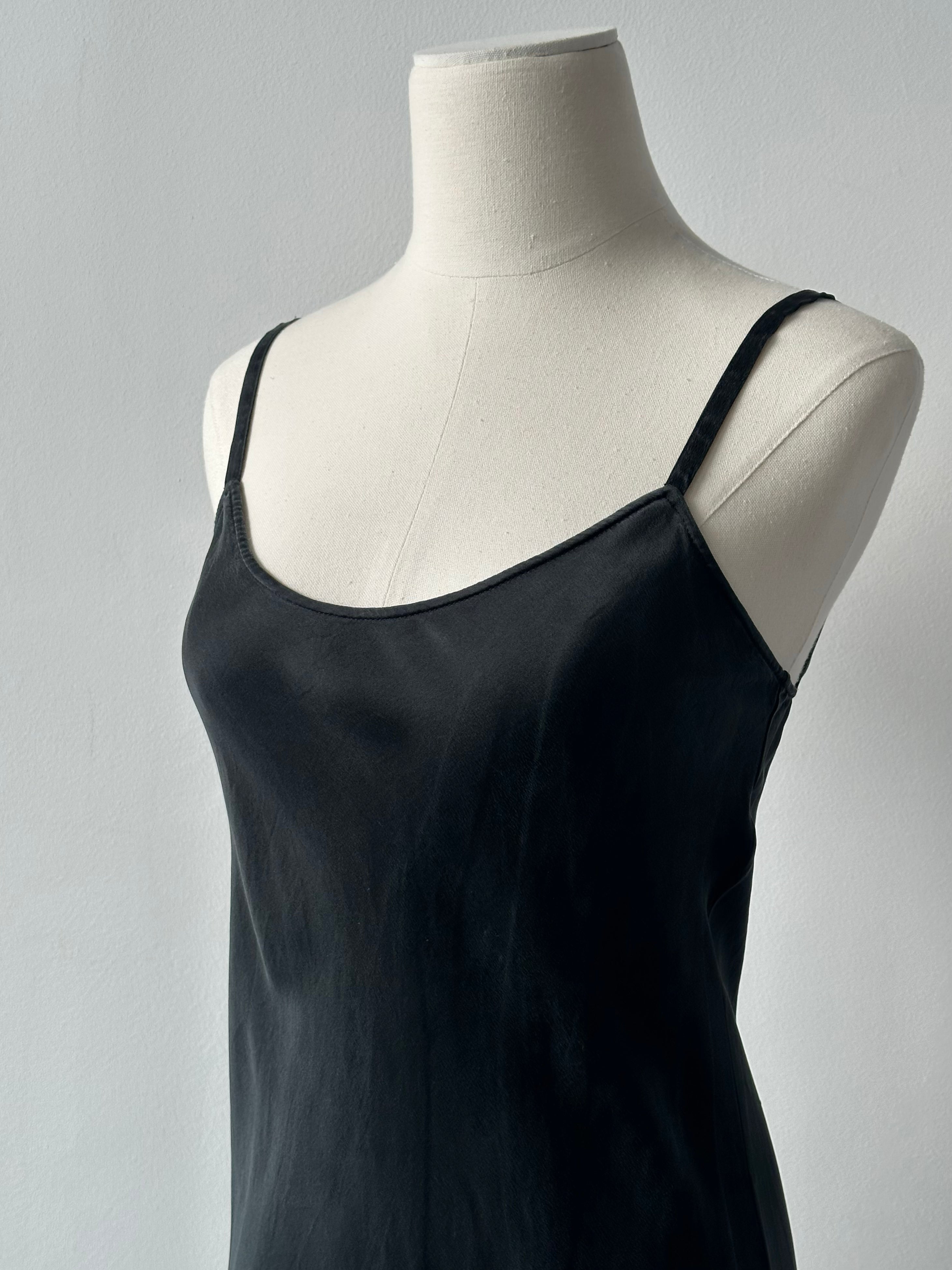 Vintage 1990s Pure Silk Floor Length Slip Dress - S