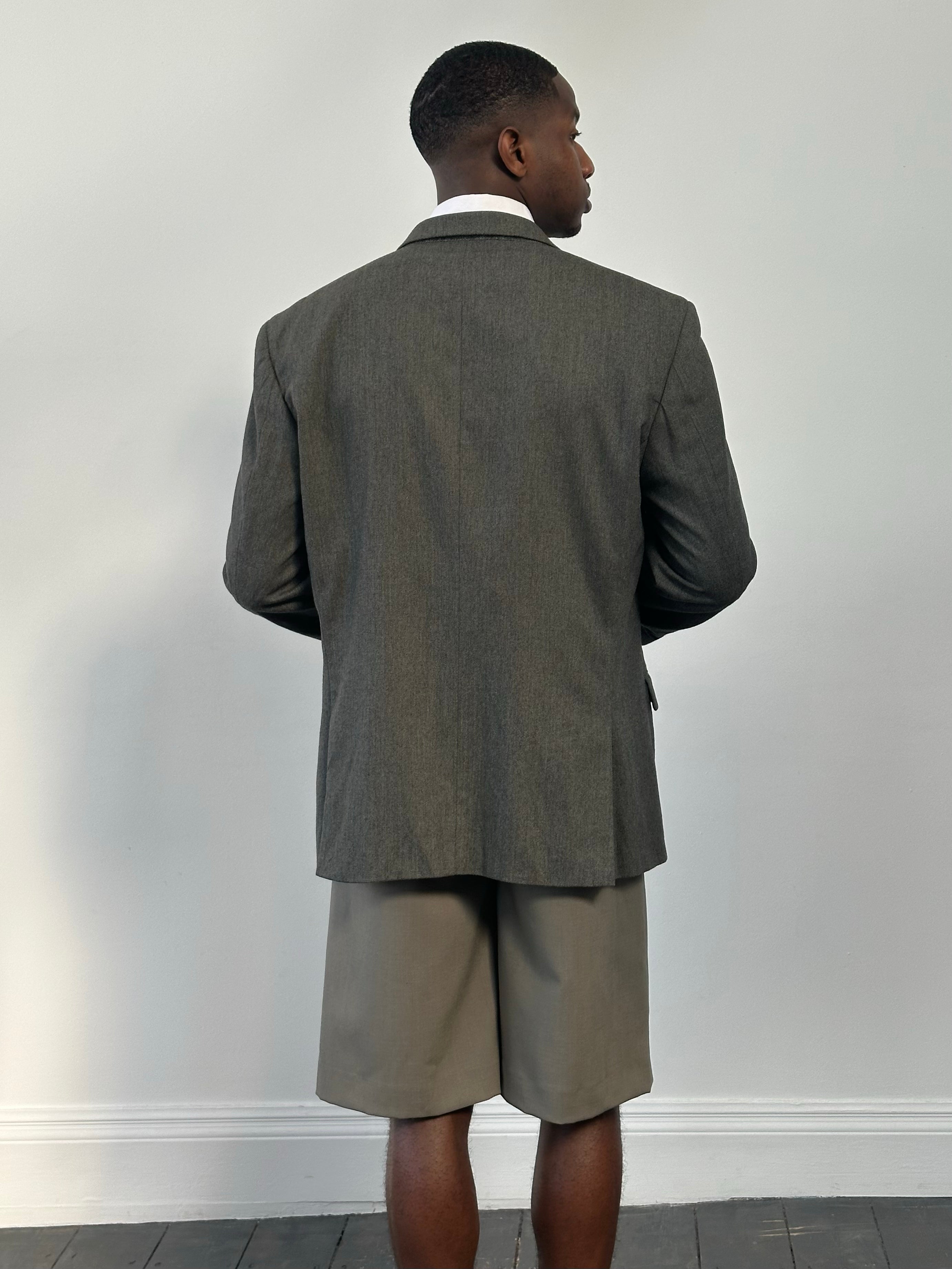 Yves Saint Laurent Pour Homme 1990s Pure Wool Single Breasted Blazer - 46R/XL
