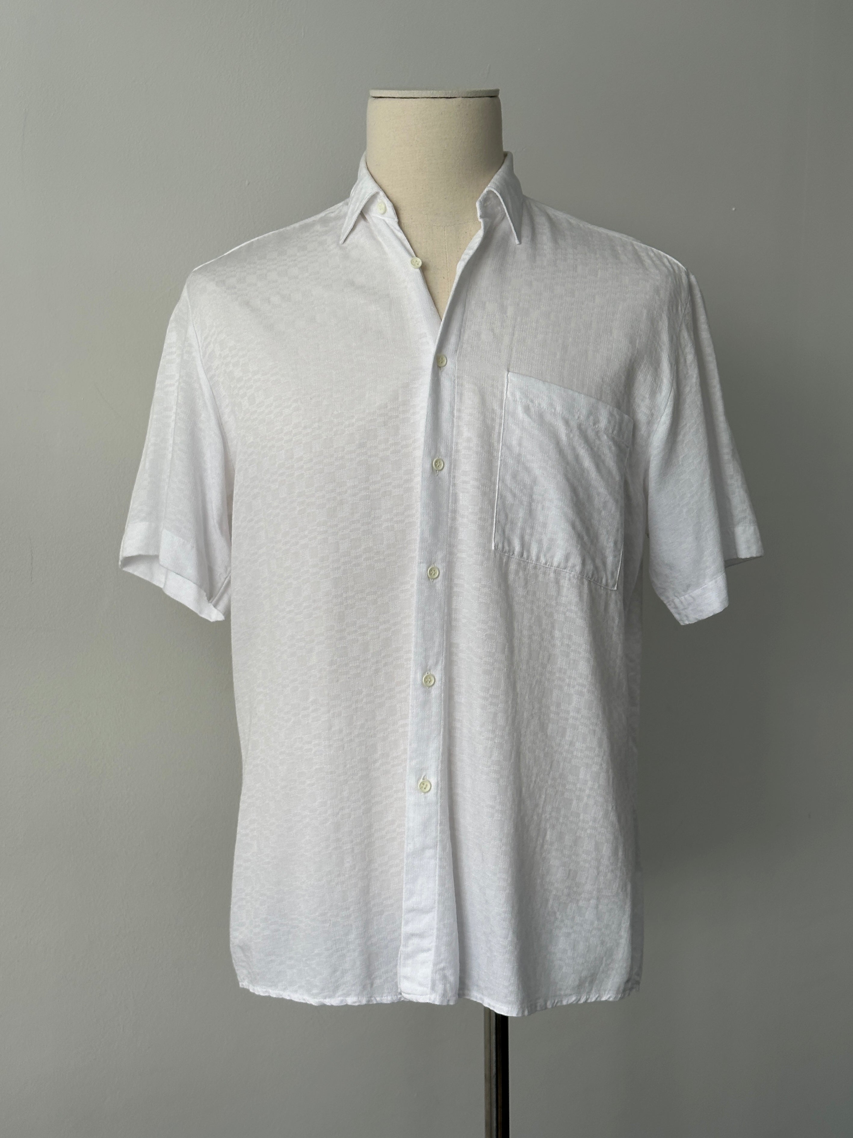 Vintage 2000s Cotton Short Sleeve Woven Shirt - S